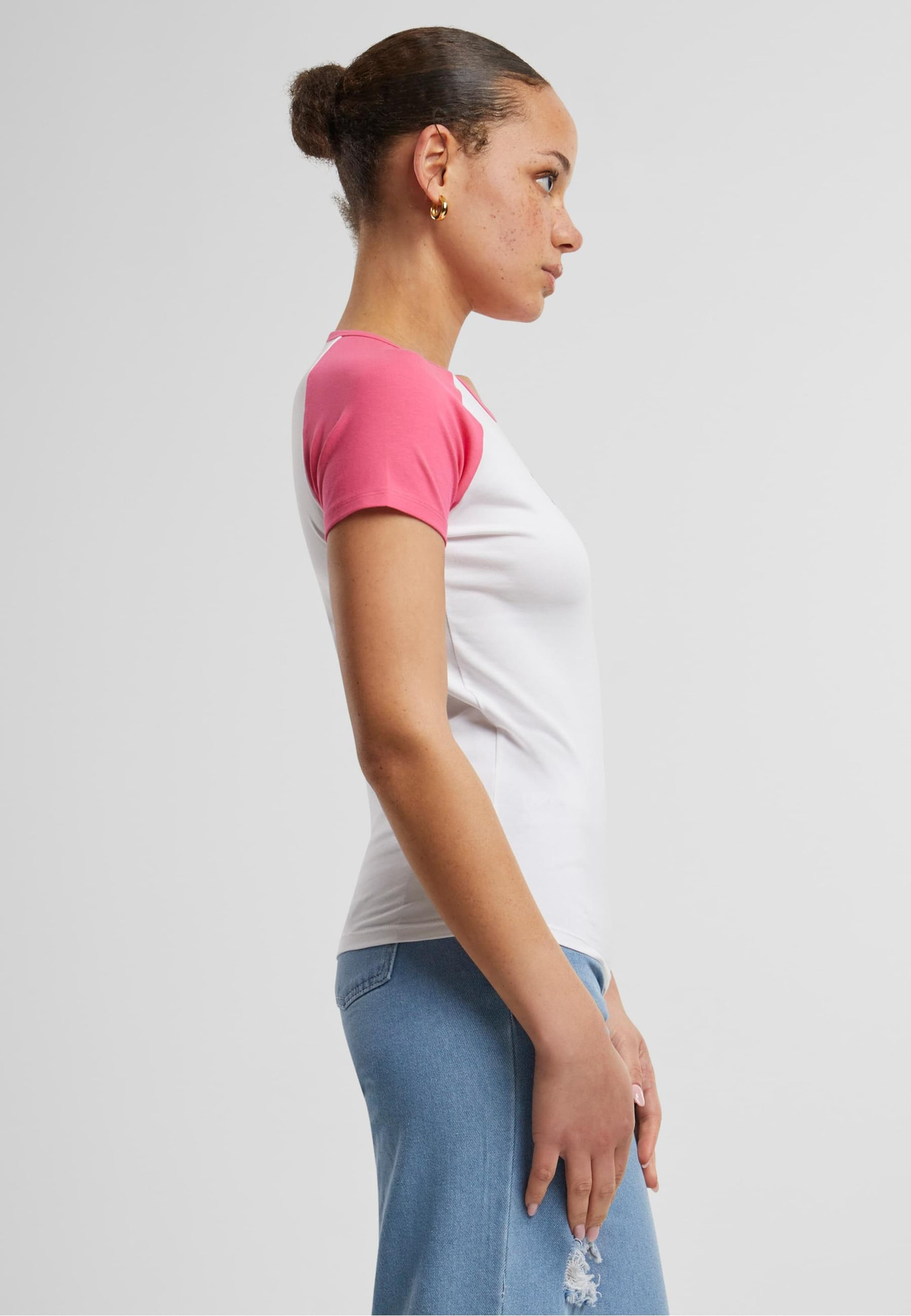 Karl Kani Póló világos-rózsaszín / fehér