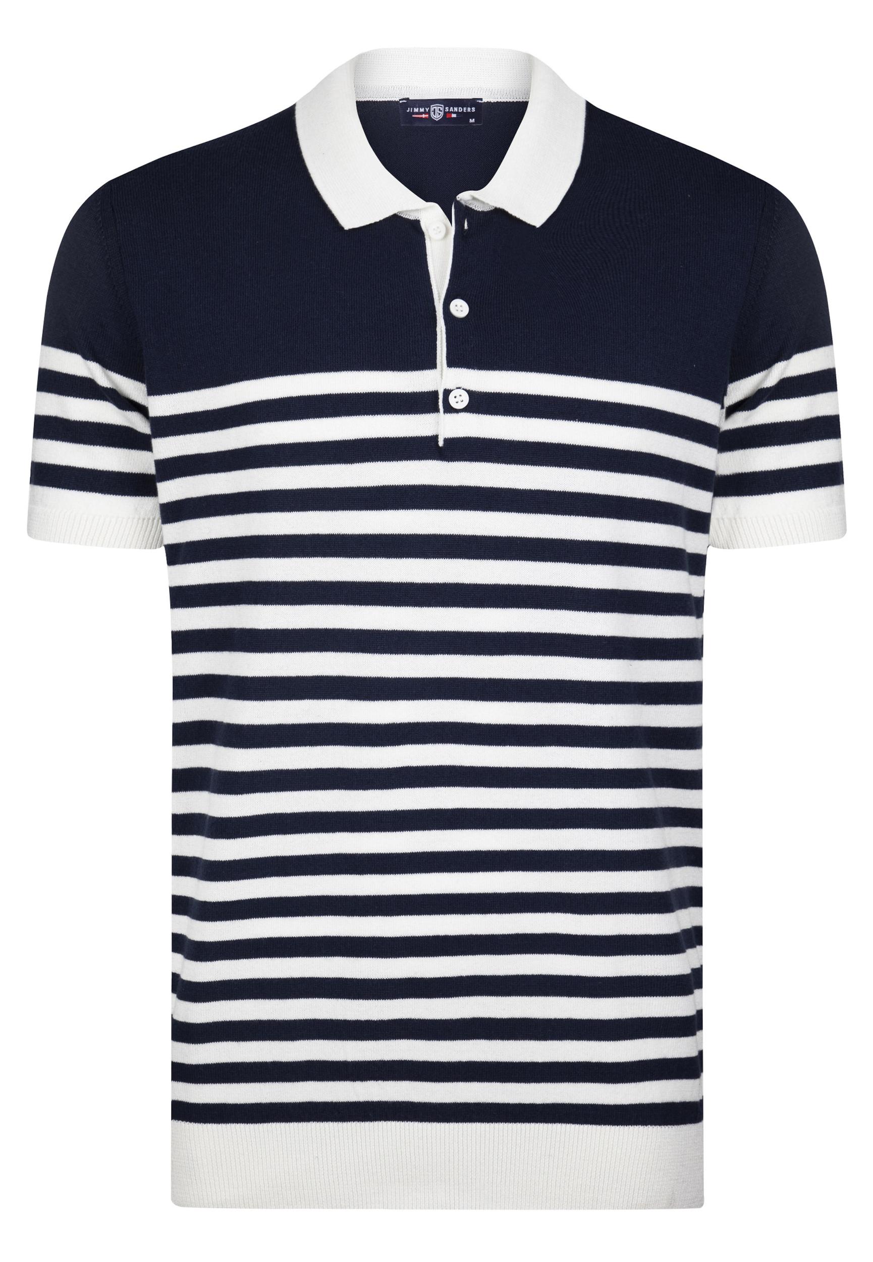 Jimmy Sanders Póló tengerészkék / fehér