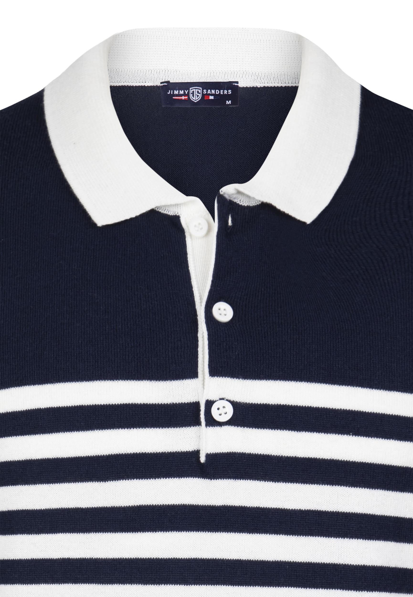 Jimmy Sanders Póló tengerészkék / fehér