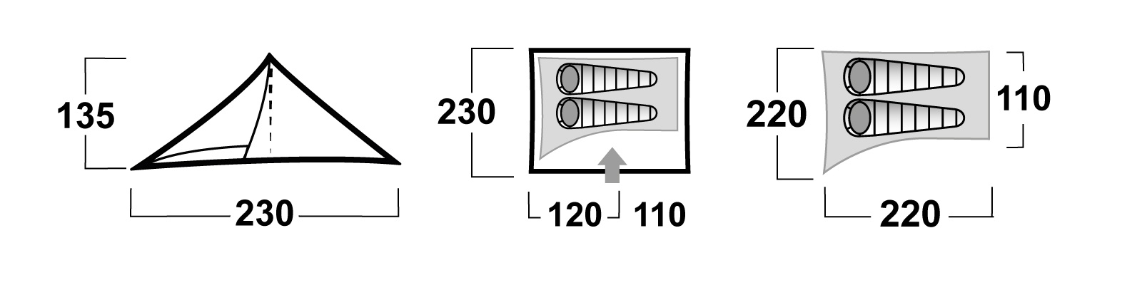 Husky Sawaj Trek zöld