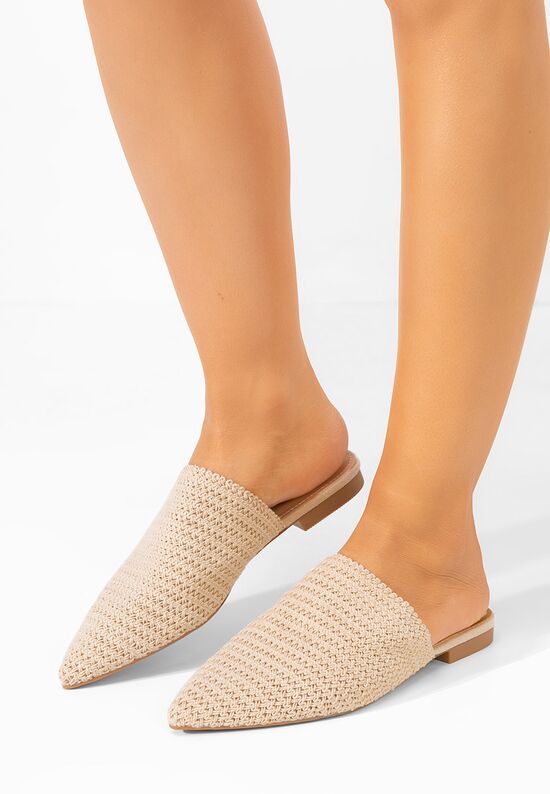 Zapatos Karlyana bézs női klumpa