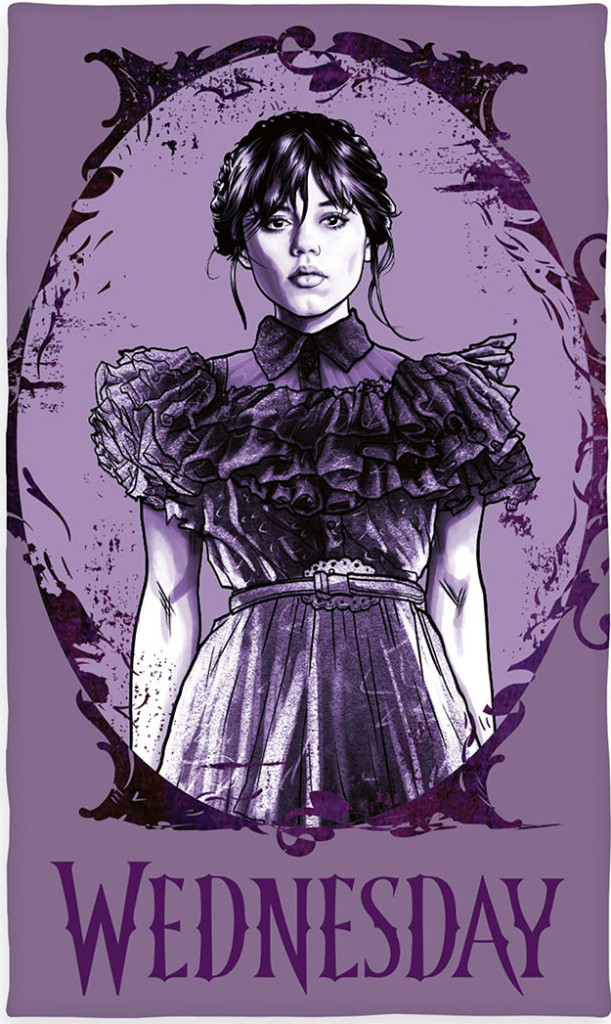 JERRY FABRICS Wednesday Gothic kéztörlő, arctörlő, törölköző 30x50cm ...