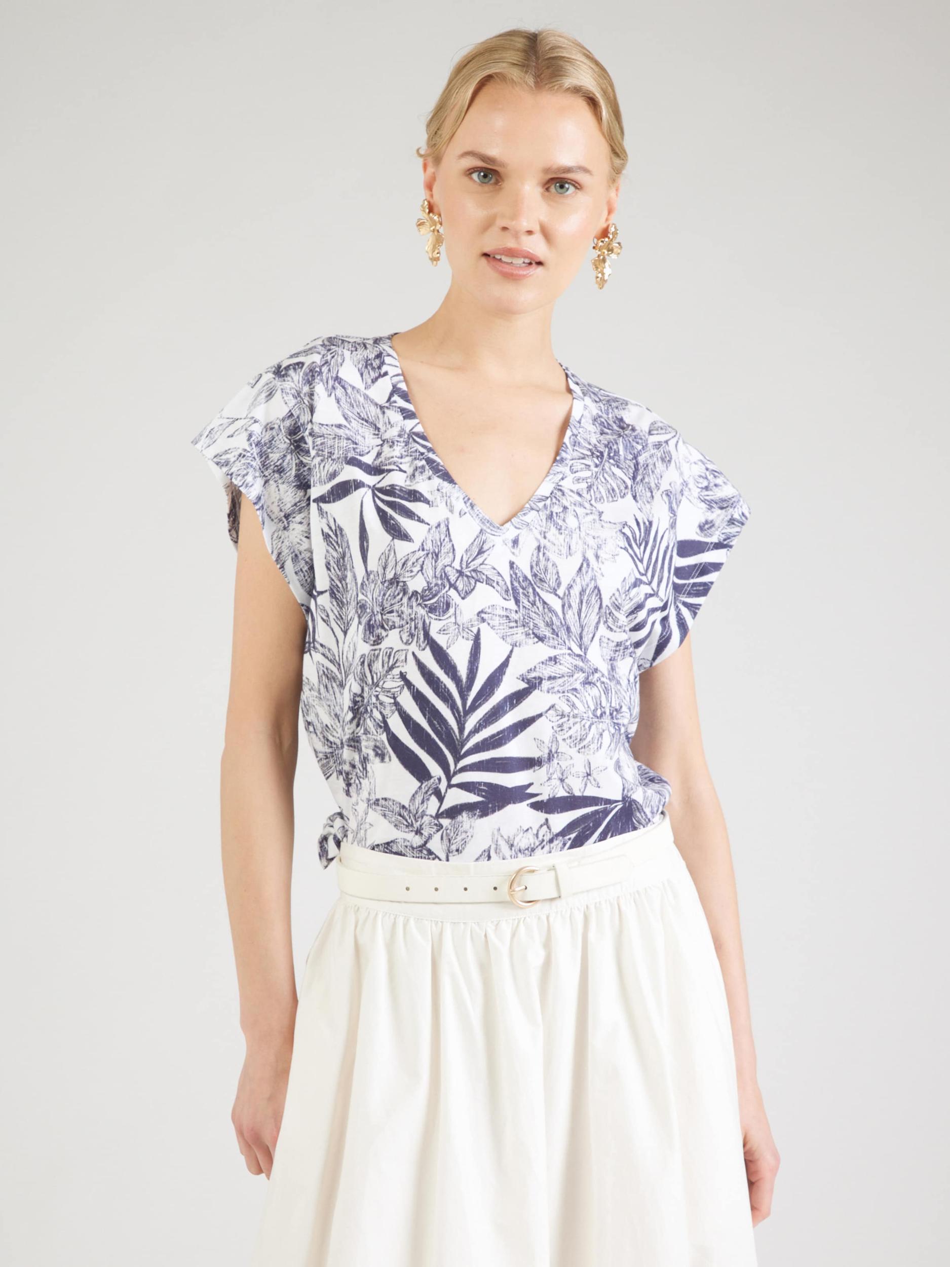 UNITED COLORS OF BENETTON Póló kék / fehér