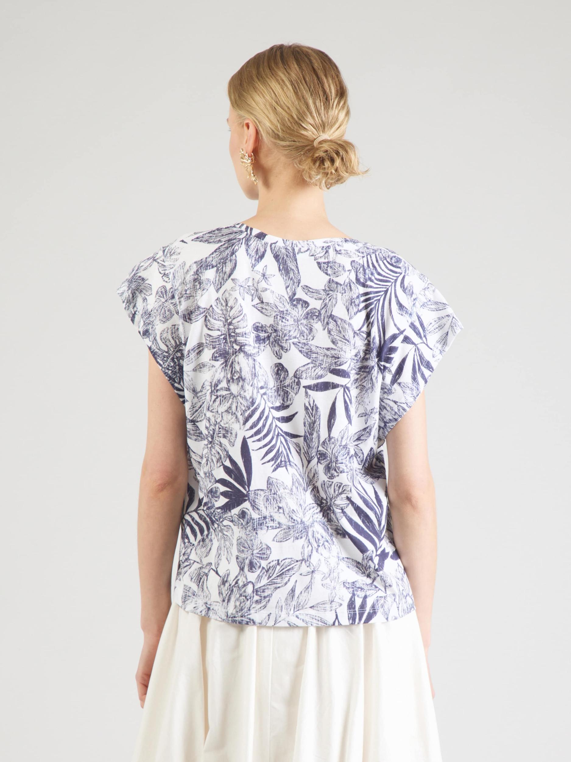 UNITED COLORS OF BENETTON Póló kék / fehér