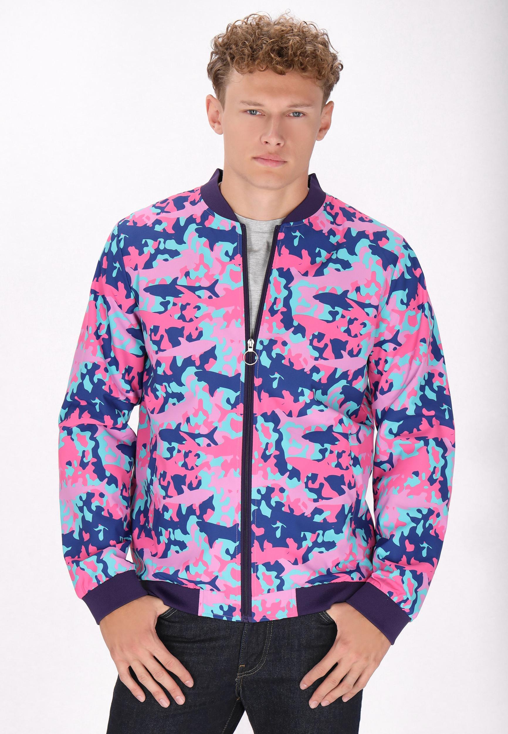 MO Átmeneti dzseki kék / azúr / rózsaszín / világos-rózsaszín