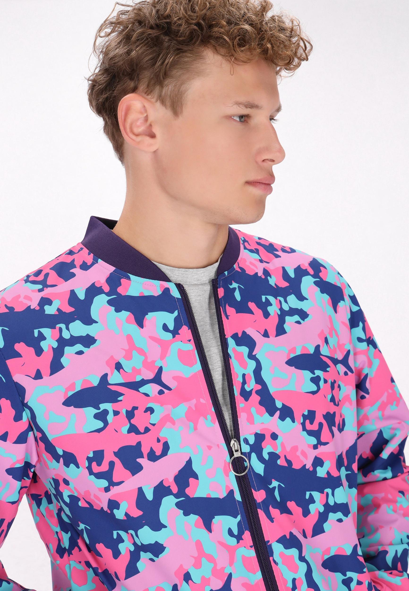 MO Átmeneti dzseki kék / azúr / rózsaszín / világos-rózsaszín