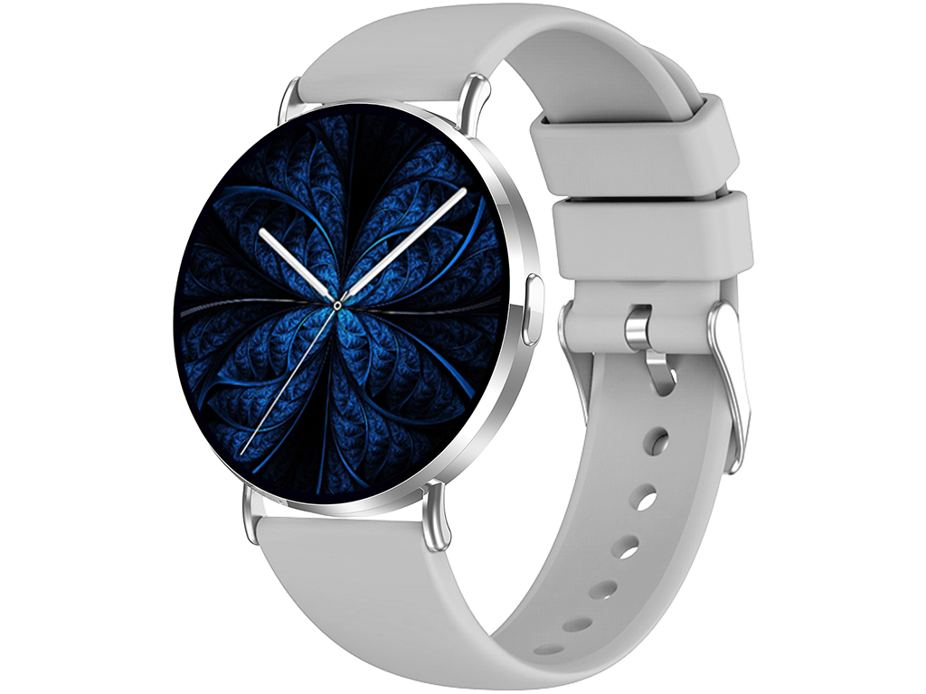 Madvell Elori ezüst okosóra szilikon szíjjal