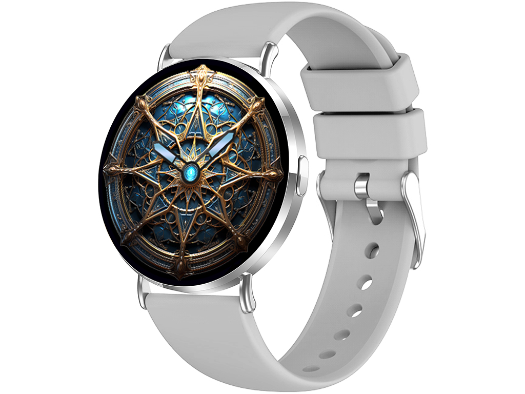 Madvell Elori ezüst okosóra szilikon szíjjal