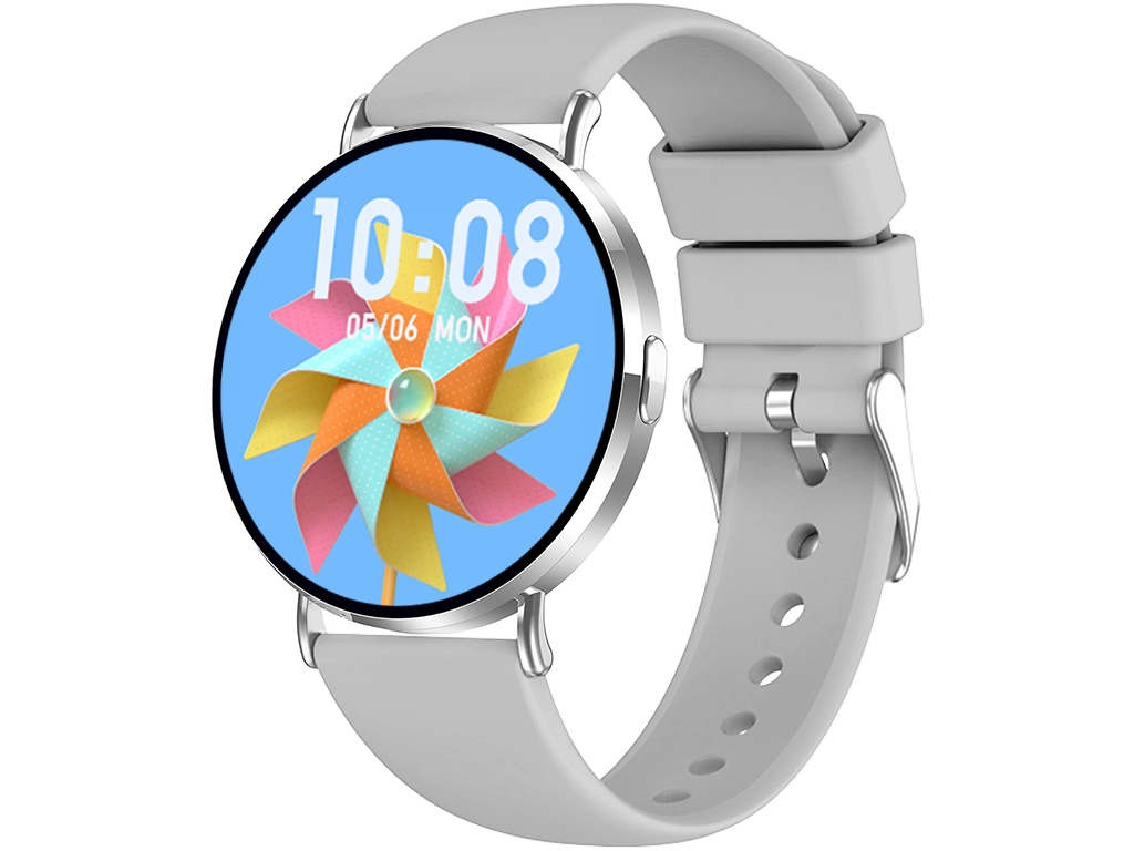 Madvell Elori ezüst okosóra szilikon szíjjal