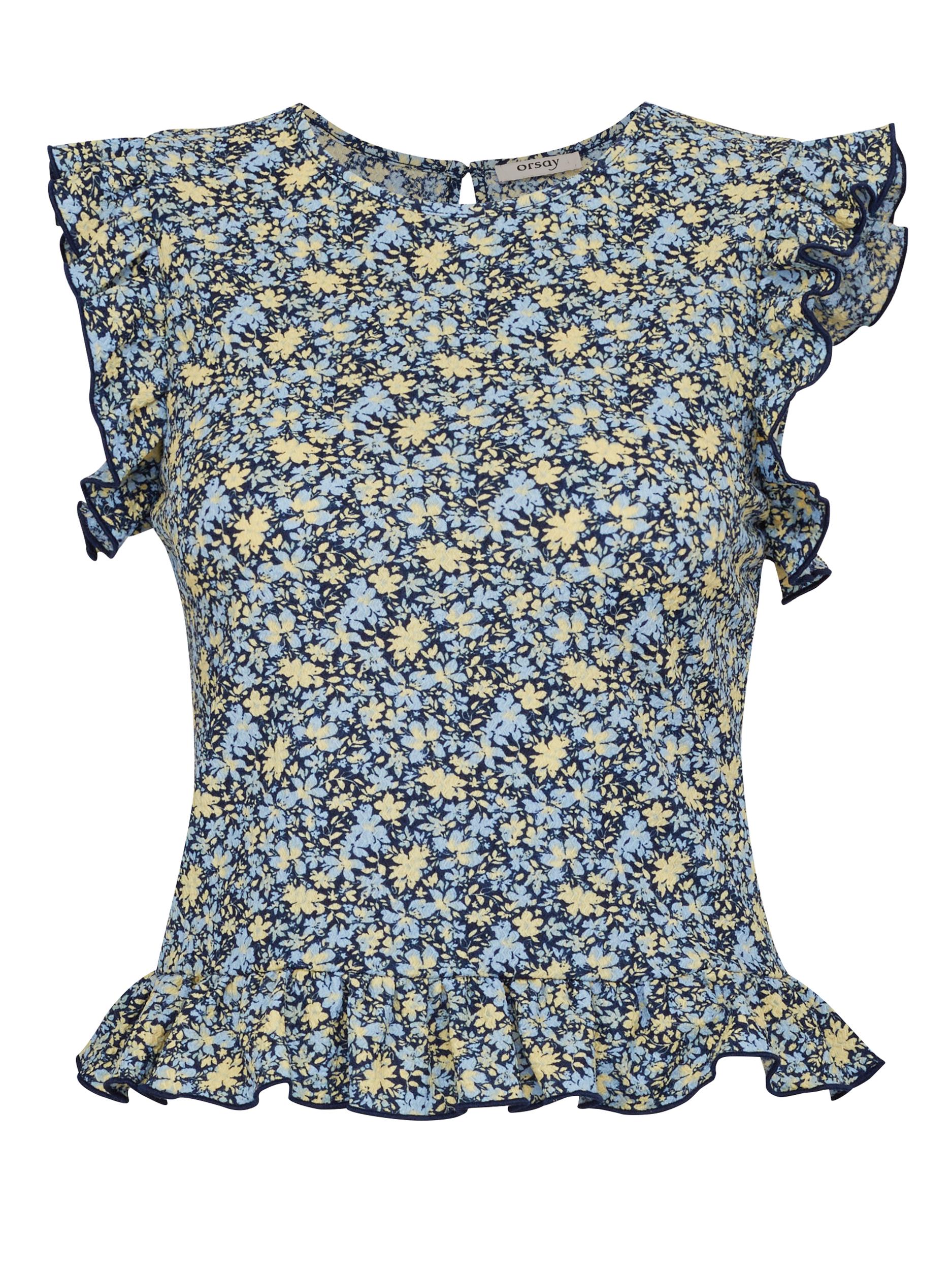 Women's Navy Blue Short Sleeve T-Shirt ORSAY - Women's