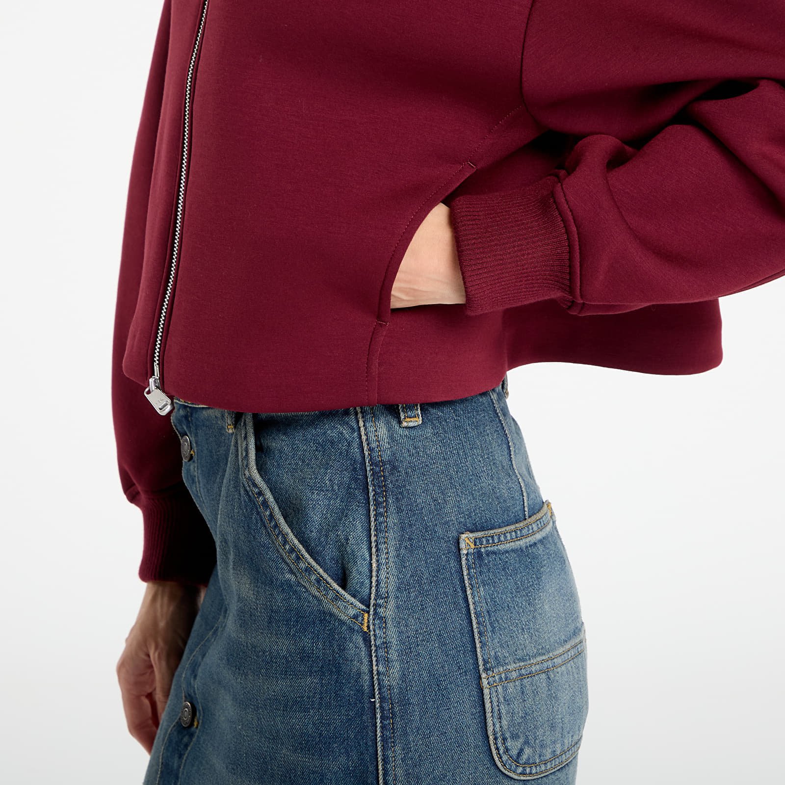Dzseki Calvin Klein Jeans Oversized Bomber Red XXS