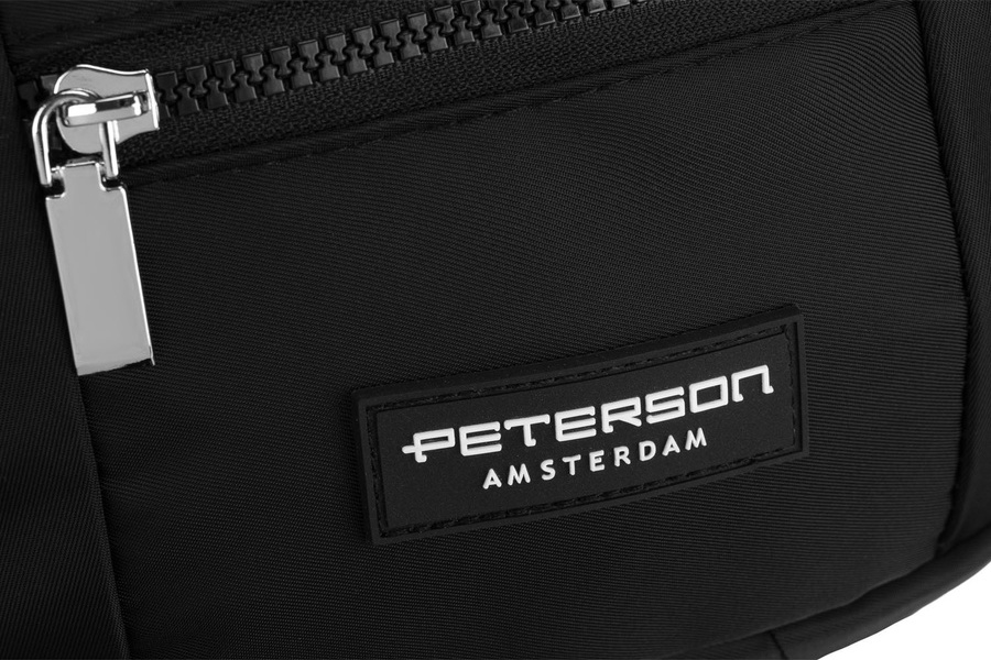 Peterson fekete, tágas övtáska PTN POM-S01