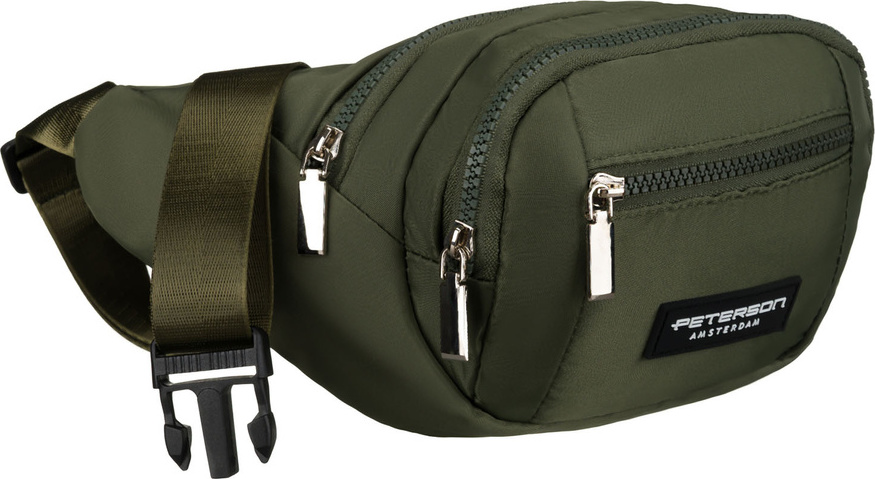 Peterson Khaki színű tágas övtáska PTN POM-S01