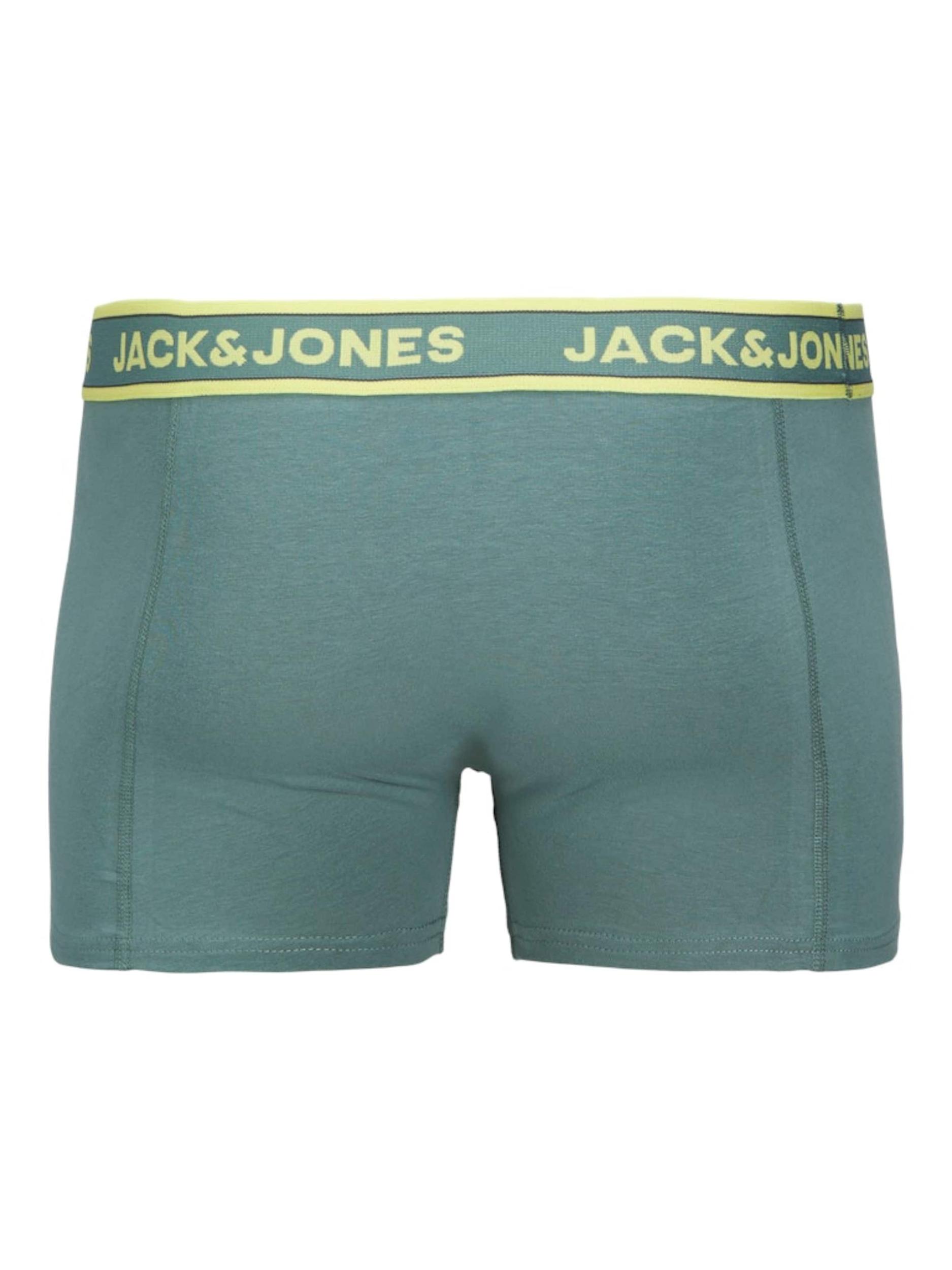 JACK & JONES Boxeralsók 'JACBRYSON' galambkék / mokka / világoszöld / fekete