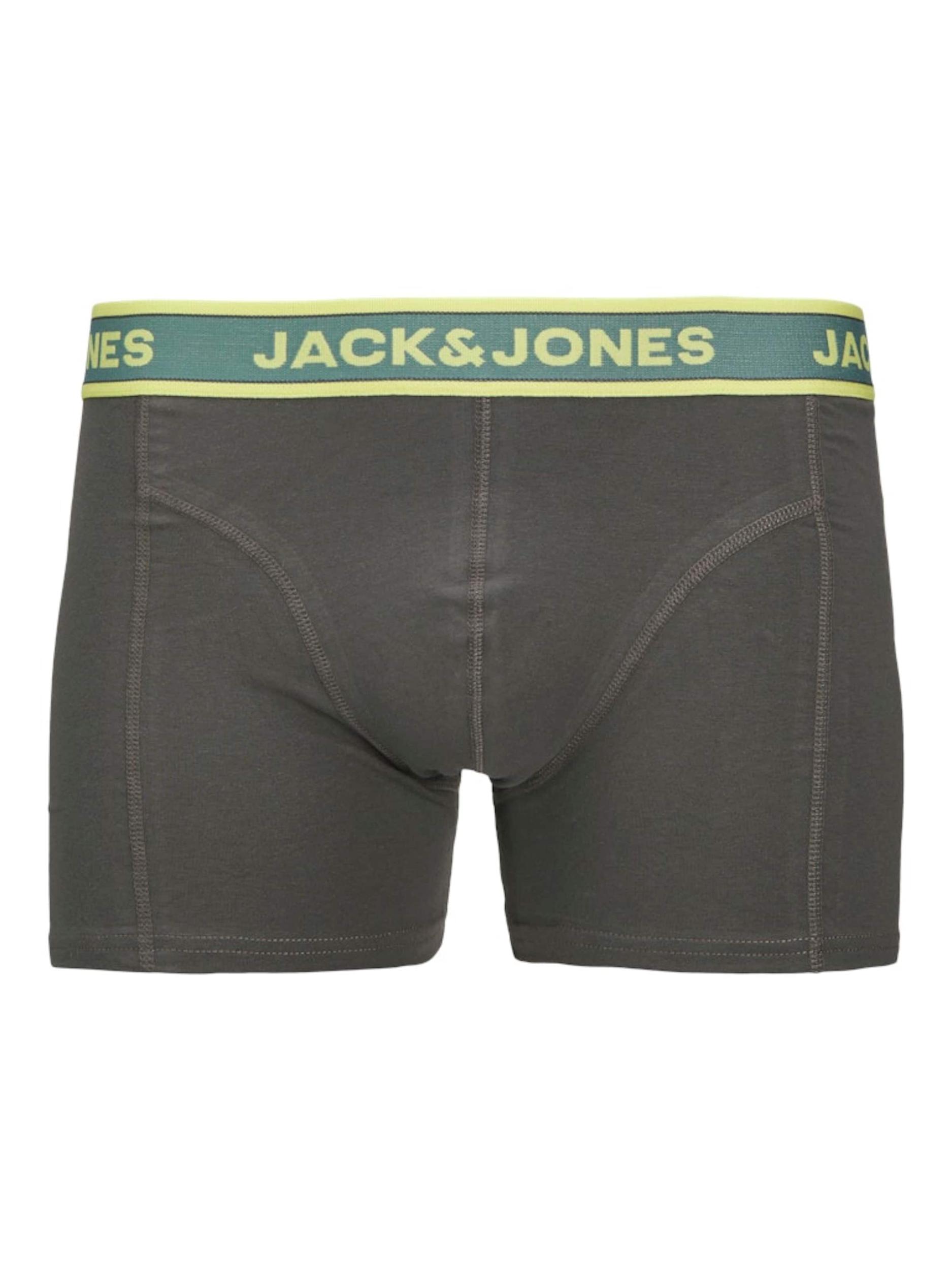 JACK & JONES Boxeralsók 'JACBRYSON' galambkék / mokka / világoszöld / fekete