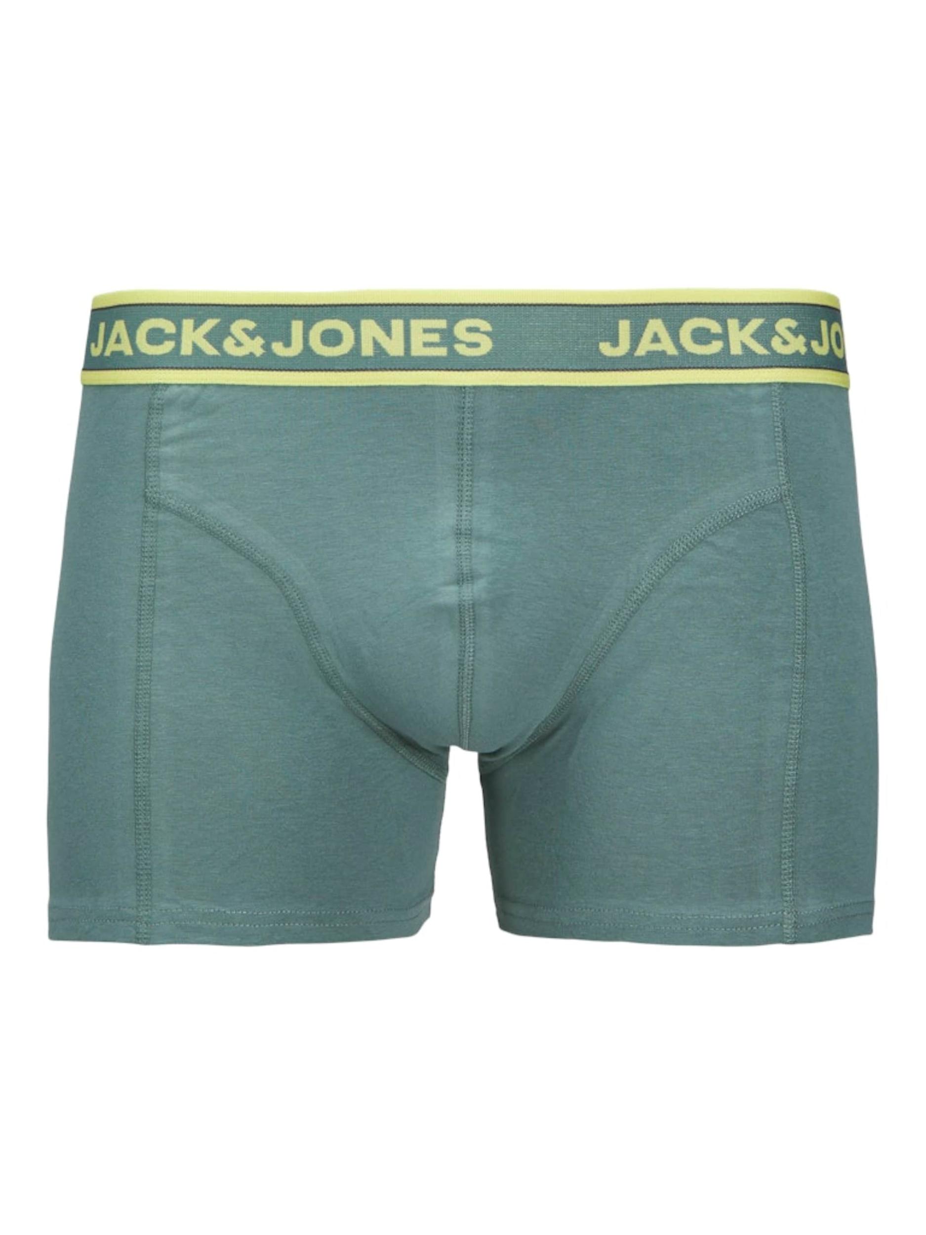 JACK & JONES Boxeralsók 'JACBRYSON' galambkék / mokka / világoszöld / fekete