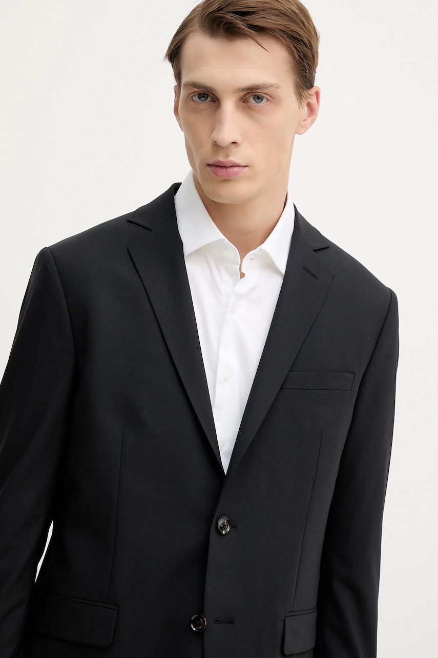 Mos Mosh blézer gyapjú keverékből JAMES