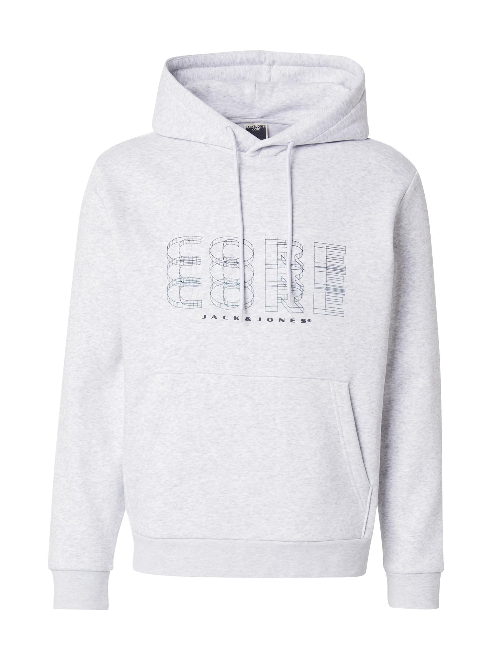 JACK & JONES Tréning póló 'JCOFUSION' tengerészkék / fehér melír