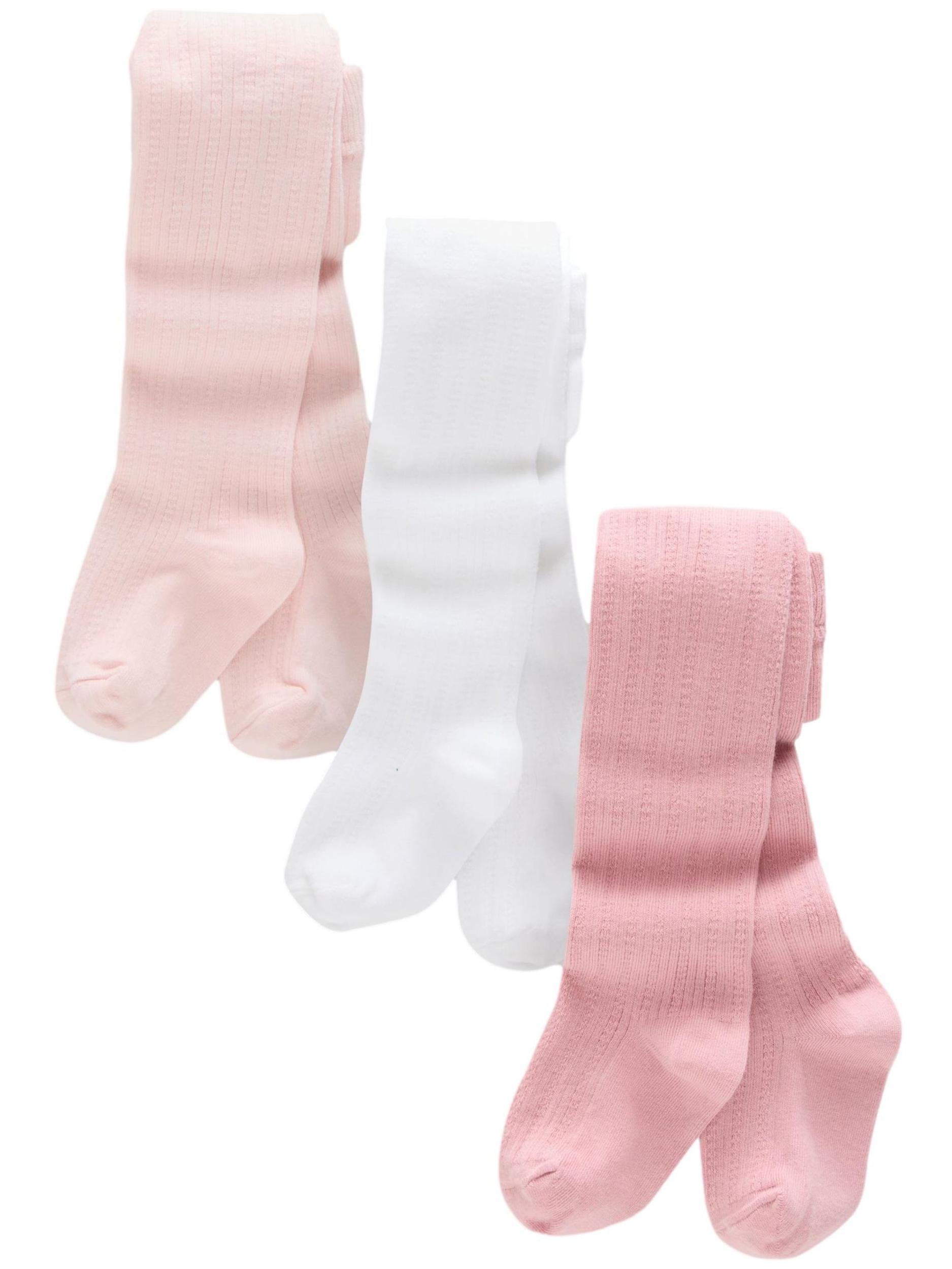 Next Harisnyanadrág rózsaszín / rózsaszín / fehér