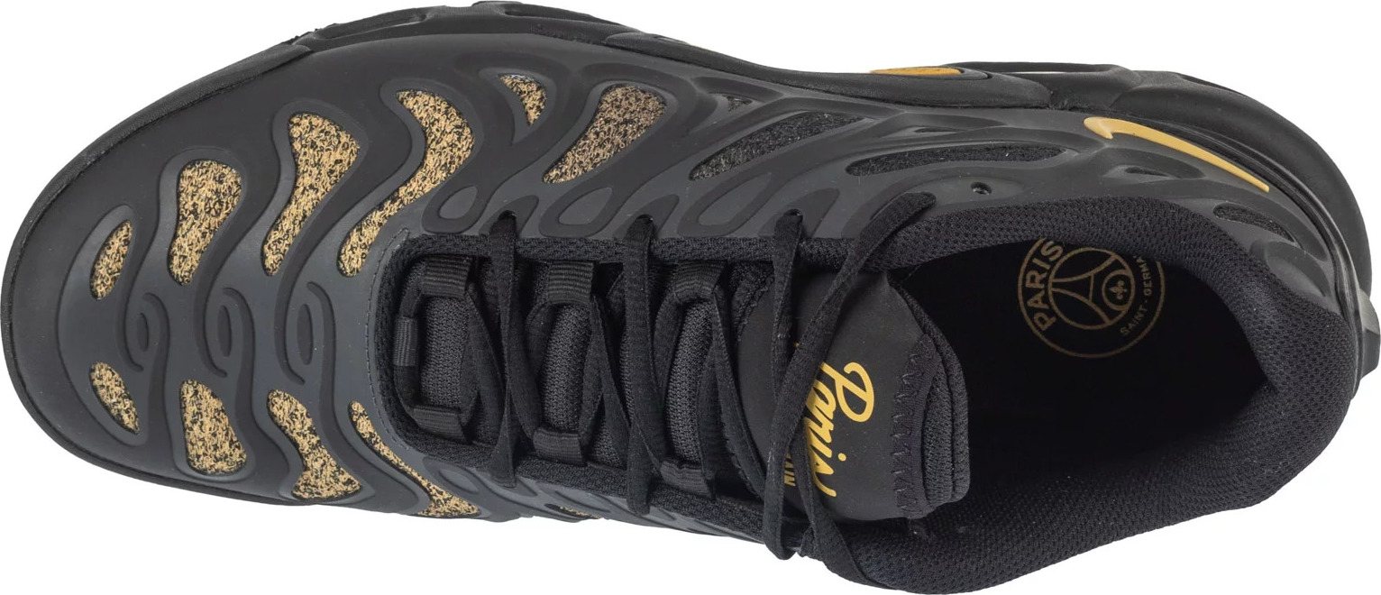 Fekete és sárga férfi cipők Nike Air Max Plus Drift PSG FZ4748-001