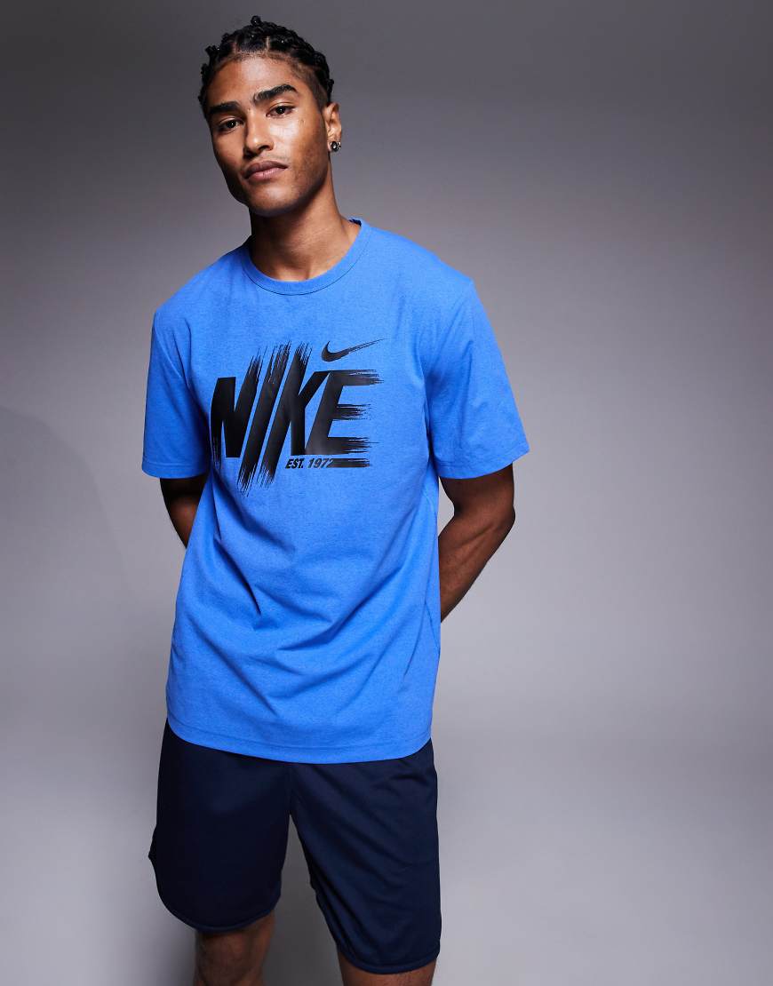 Nike Training Hyverse Dri-Fit t-shirt in blue