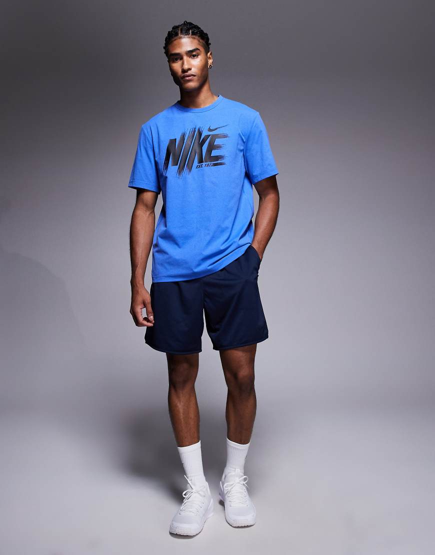 Nike Training Hyverse Dri-Fit t-shirt in blue