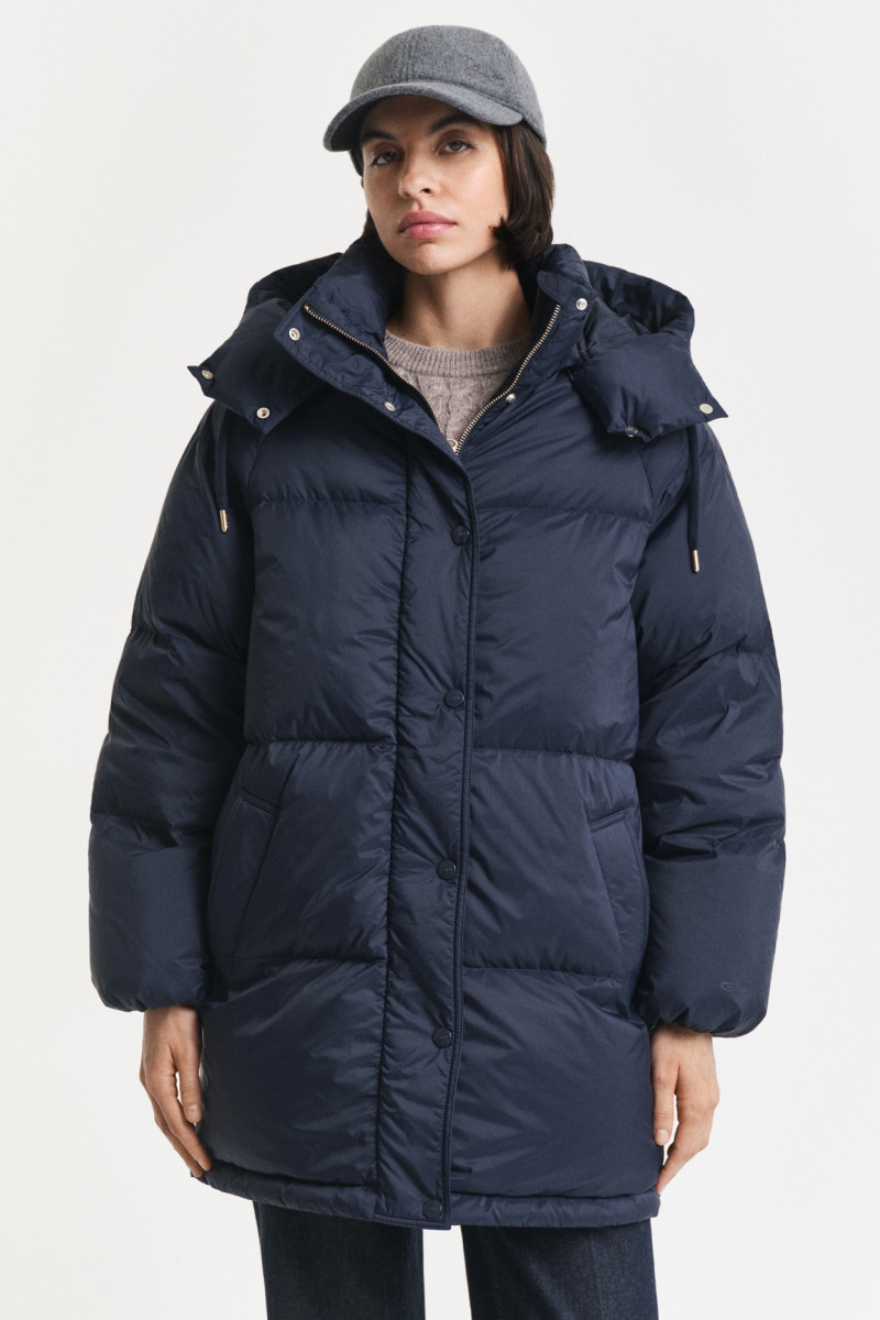 DZSEKI GANT MID LENGTH DOWN JACKET EVENING BLUE