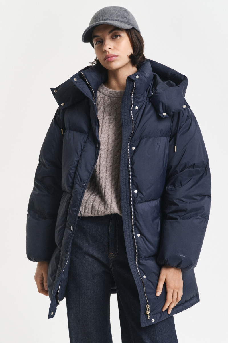 DZSEKI GANT MID LENGTH DOWN JACKET EVENING BLUE