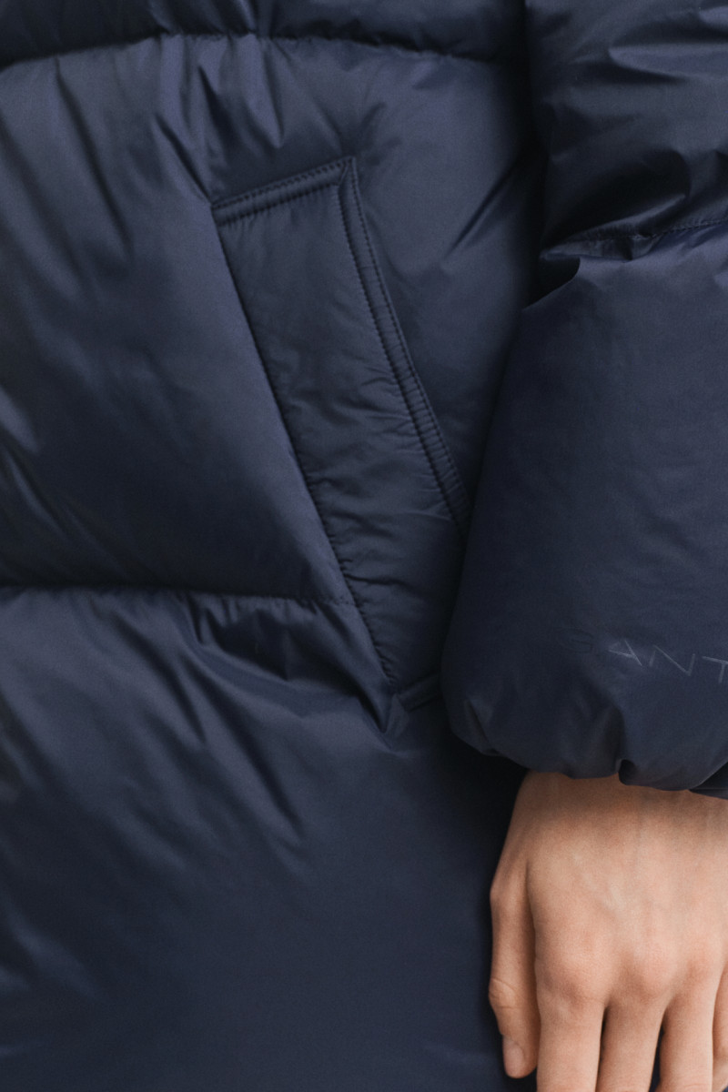 DZSEKI GANT MID LENGTH DOWN JACKET EVENING BLUE