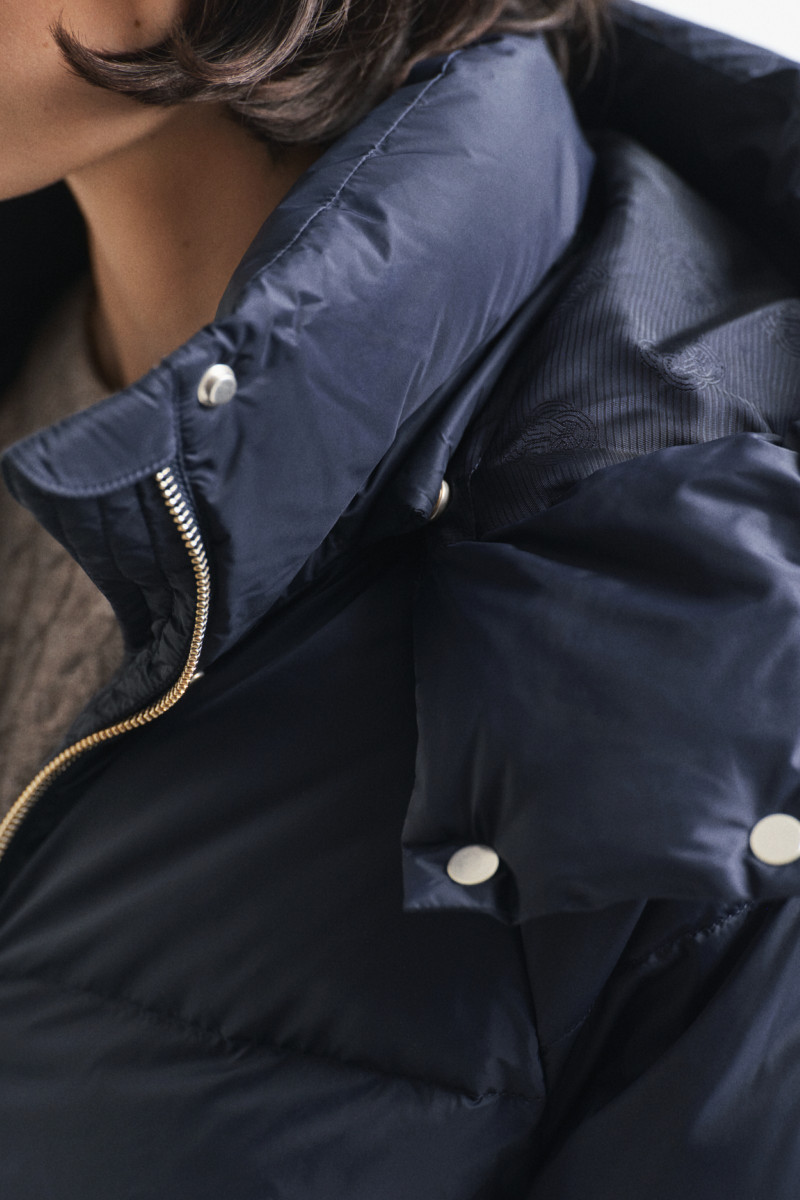 DZSEKI GANT MID LENGTH DOWN JACKET EVENING BLUE