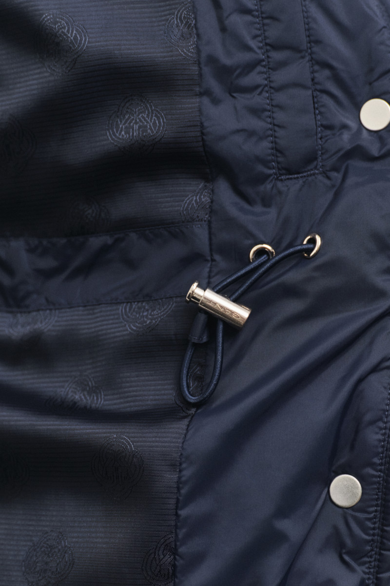 DZSEKI GANT MID LENGTH DOWN JACKET EVENING BLUE