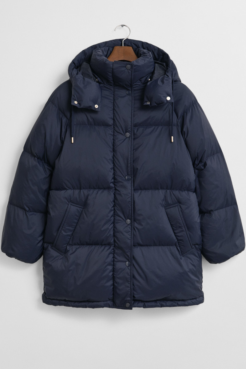 DZSEKI GANT MID LENGTH DOWN JACKET EVENING BLUE