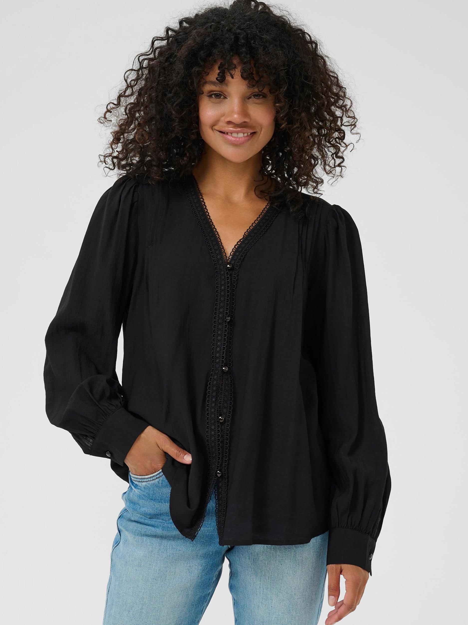 Kaffe Blúz 'Mirabel' fekete