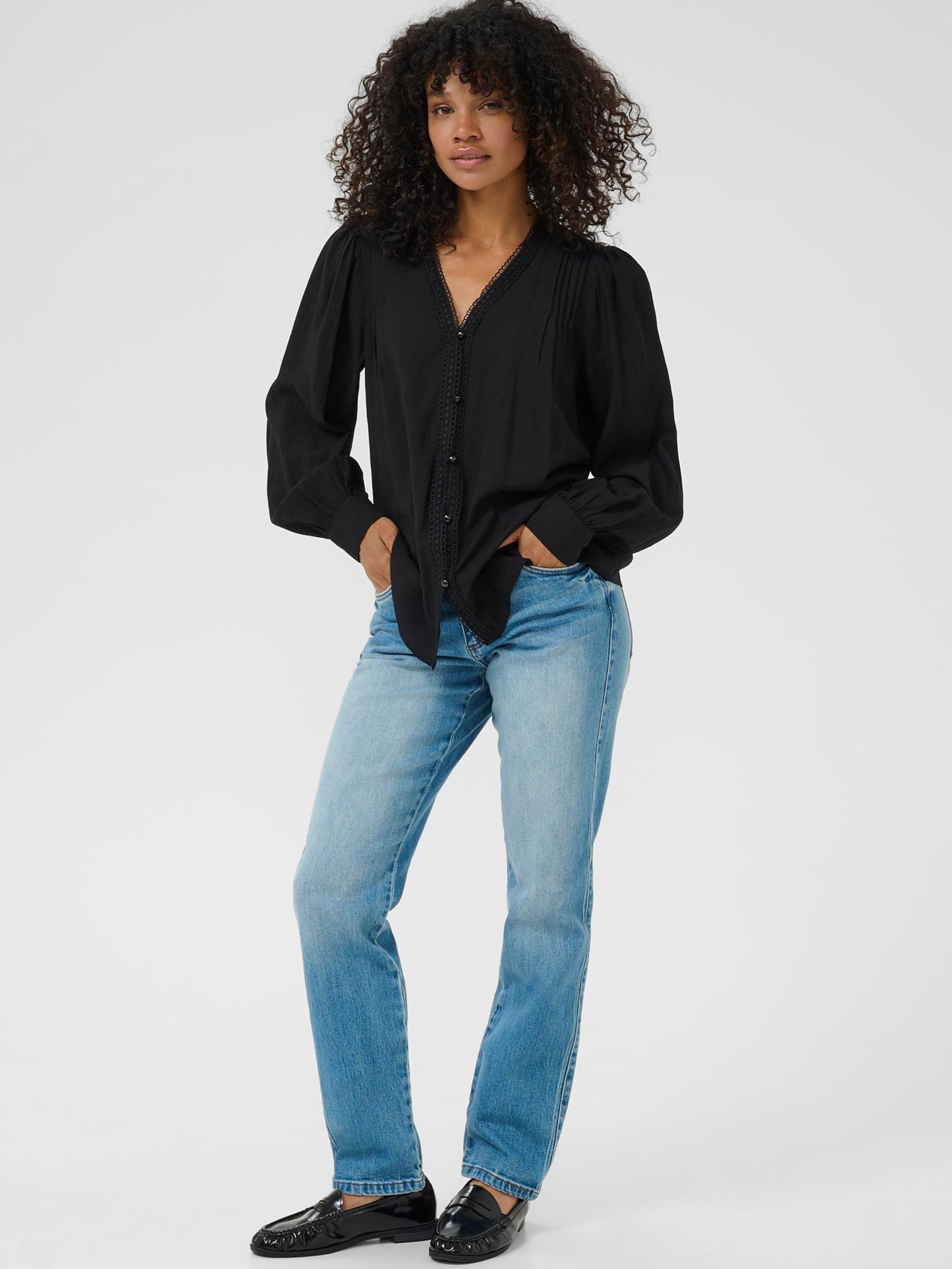 Kaffe Blúz 'Mirabel' fekete