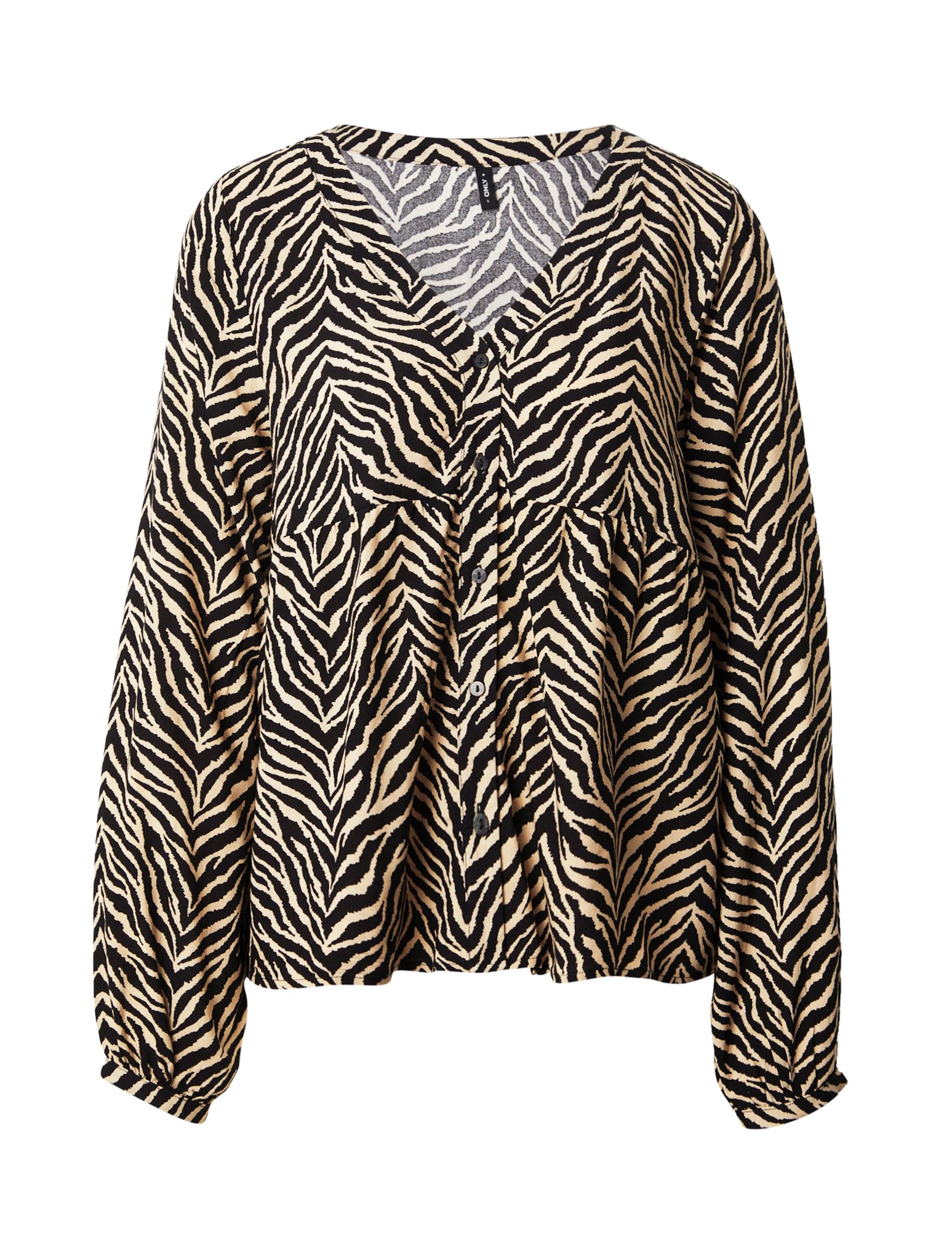 ONLY Blúz 'ONLNOVA EBBA' bézs / fekete