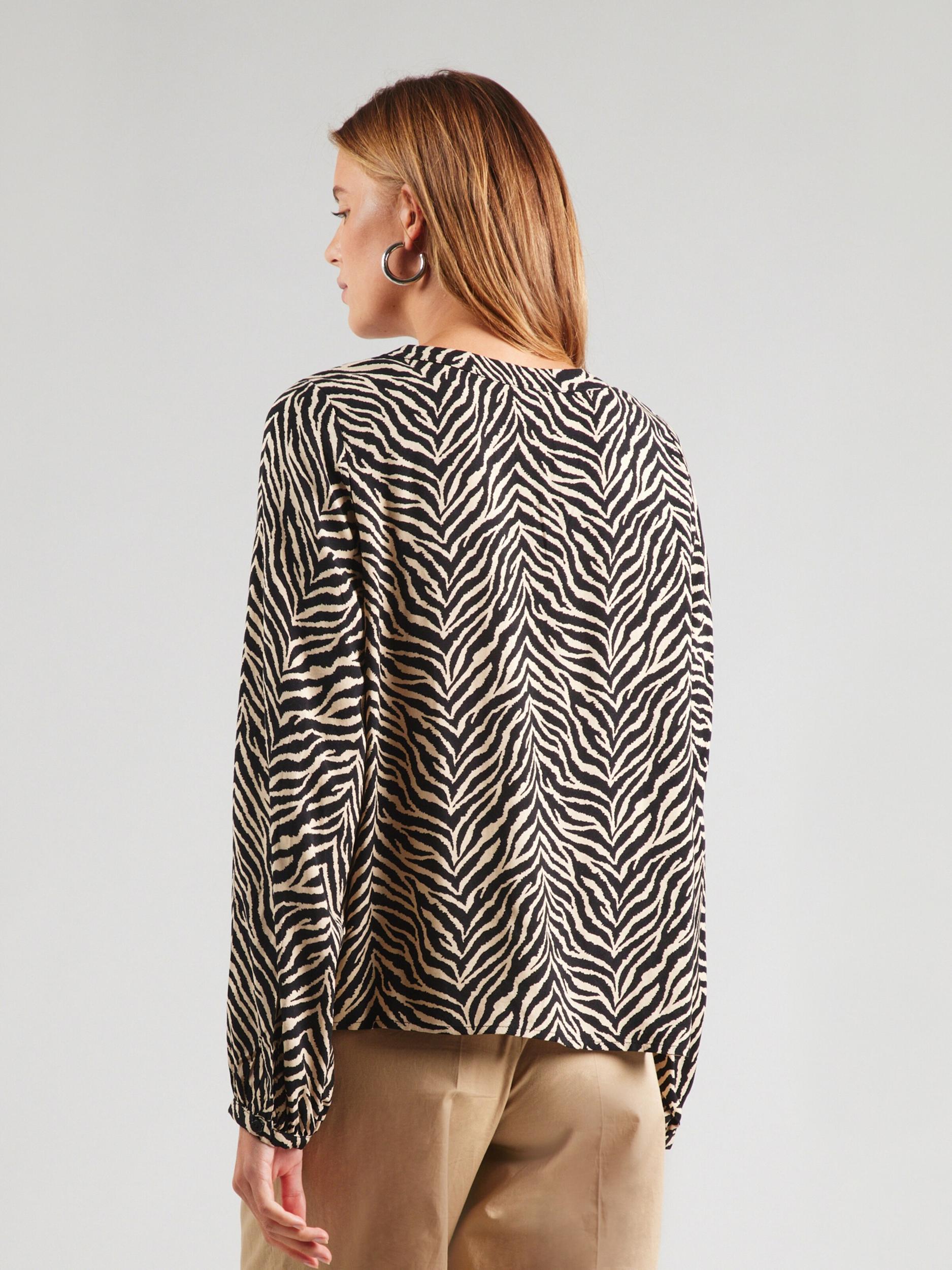 ONLY Blúz 'ONLNOVA EBBA' bézs / fekete