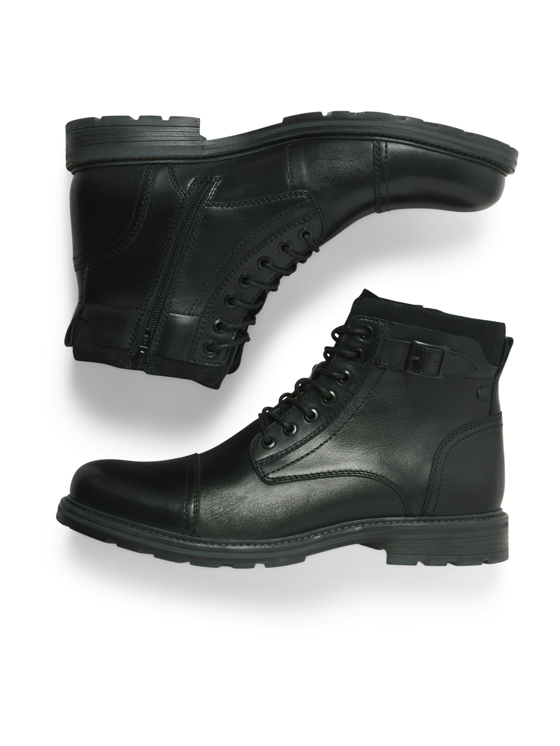 JACK & JONES Fűzős csizma 'JFWCHATSWORTH' antracit