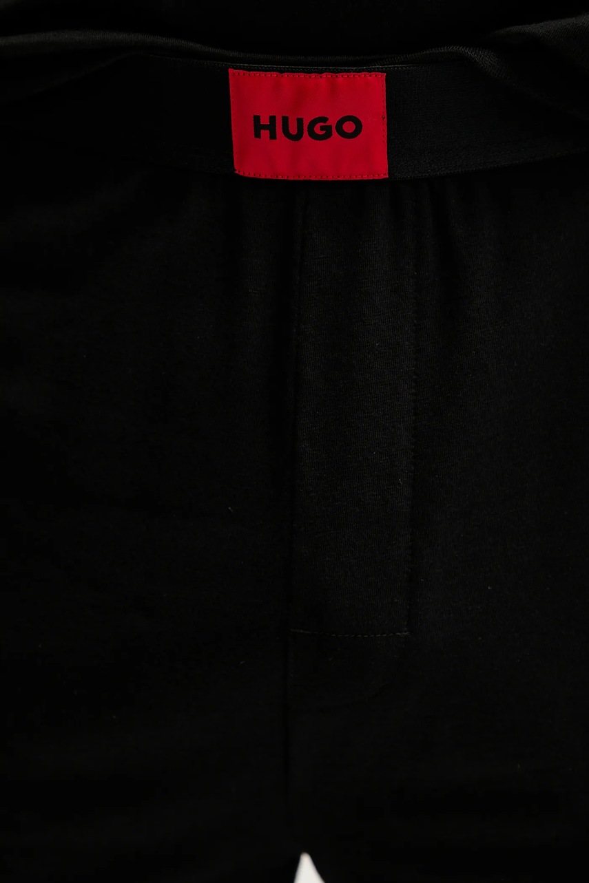 HUGO pizsama fekete, nyomott mintás, 50549188