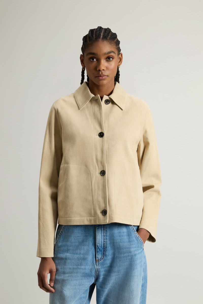 DZSEKI WOOLRICH LIGHT SUEDE JACKET