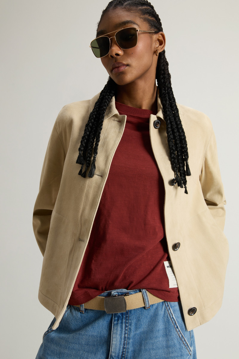 DZSEKI WOOLRICH LIGHT SUEDE JACKET