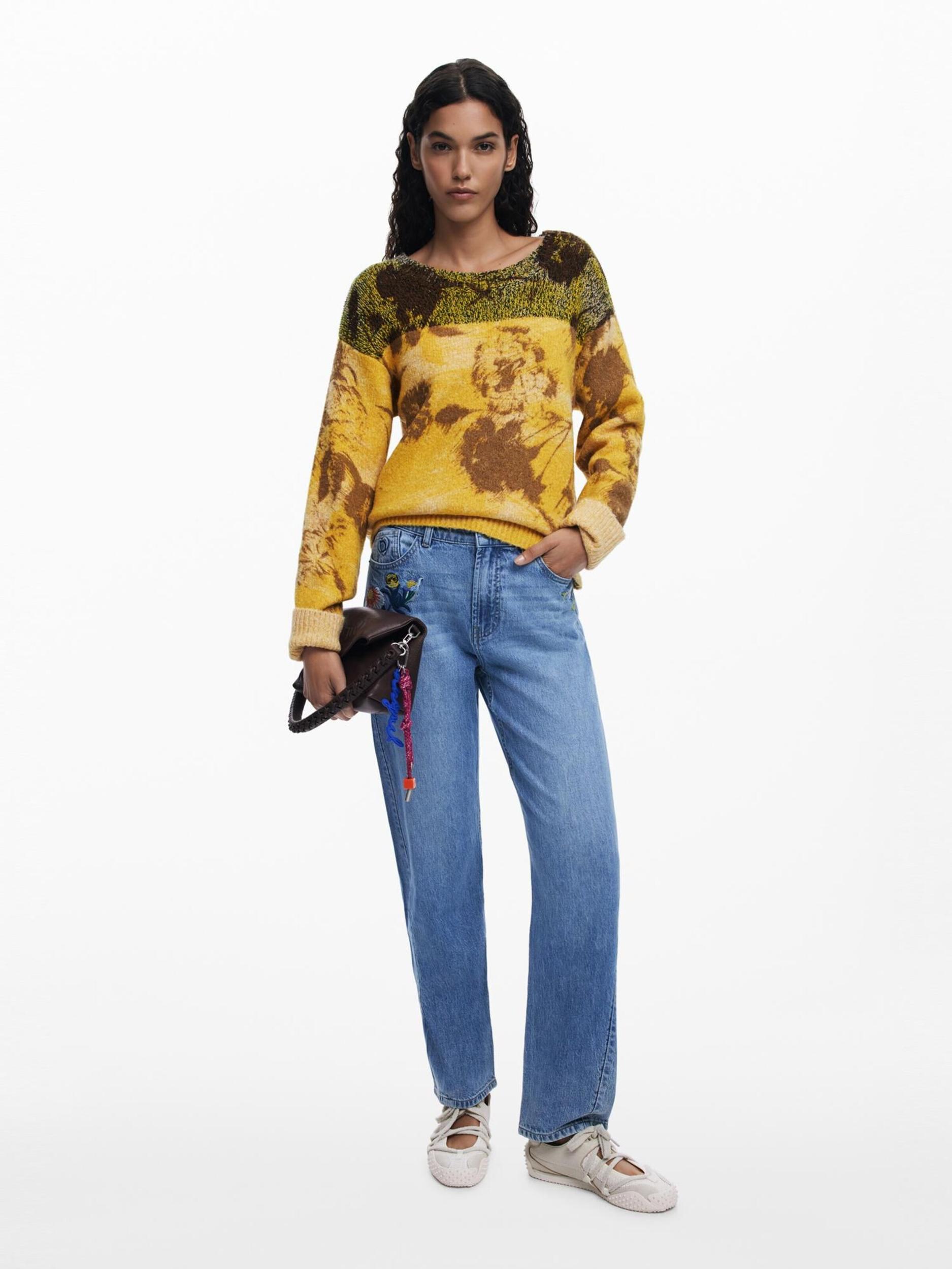 Desigual Pulóver sárga