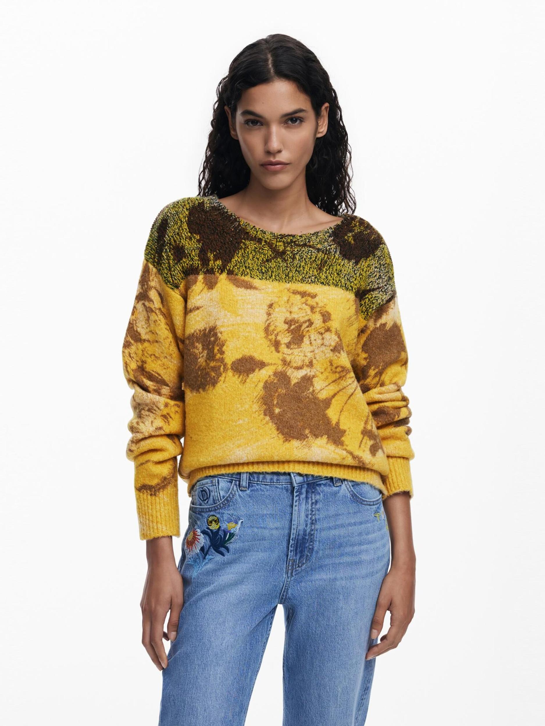 Desigual Pulóver sárga