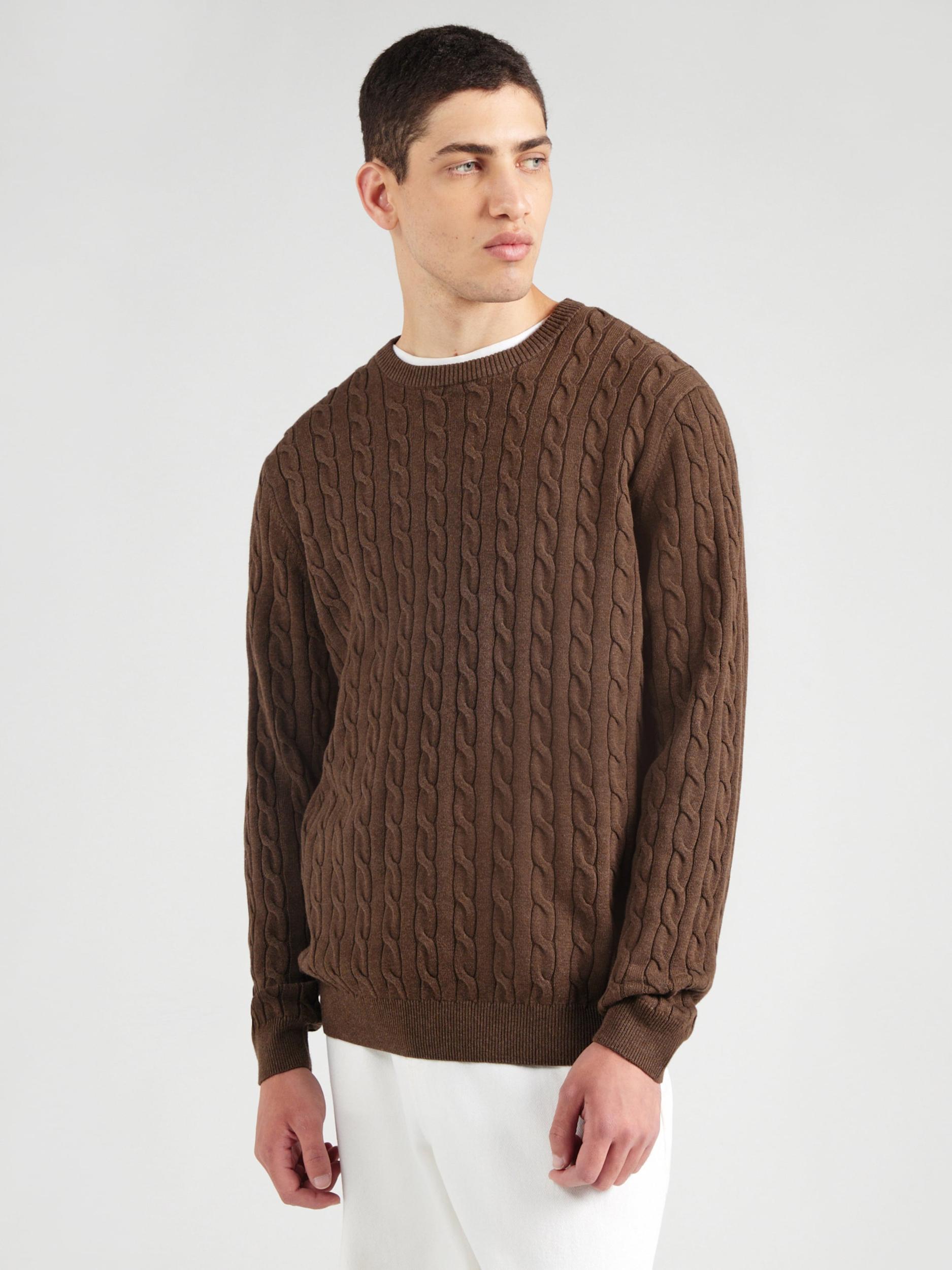 Only & Sons Pulóver 'LOUI' csokoládé