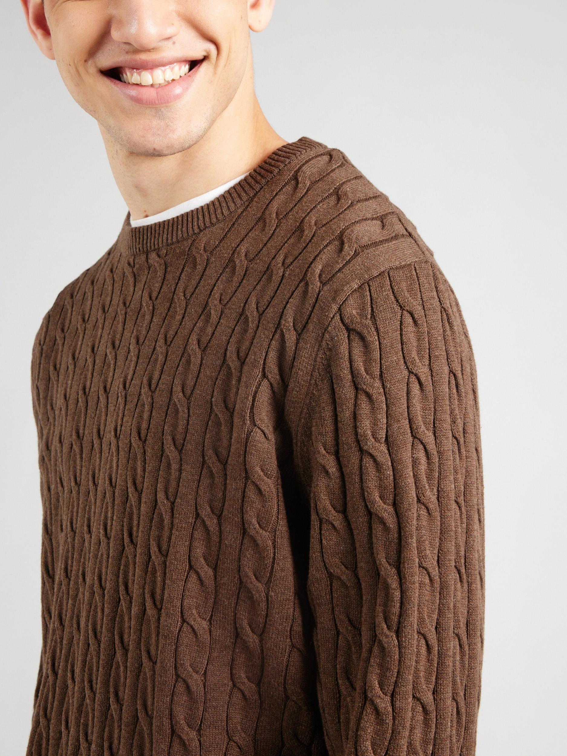 Only & Sons Pulóver 'LOUI' csokoládé