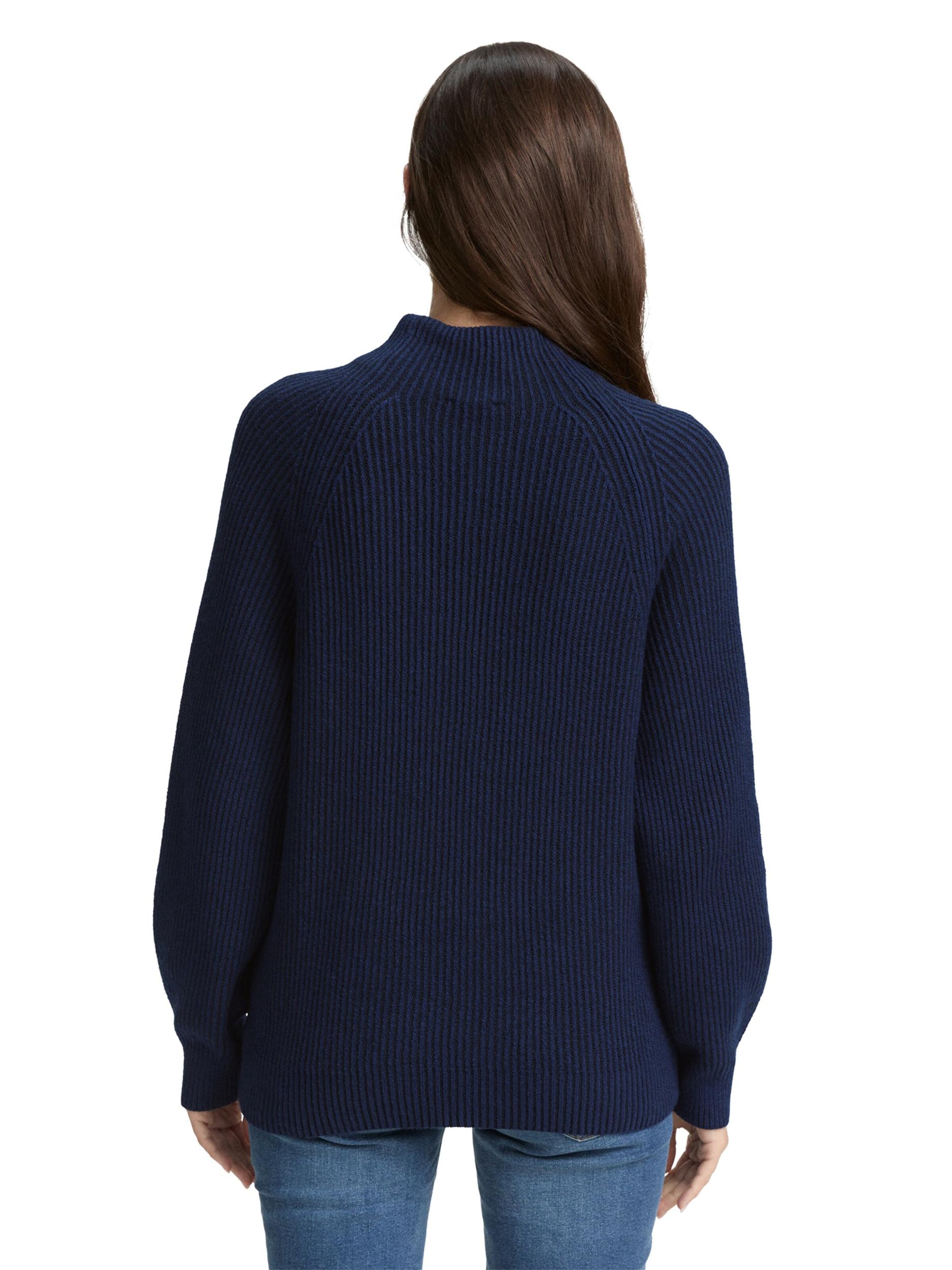 TOM TAILOR Pulóver tengerészkék