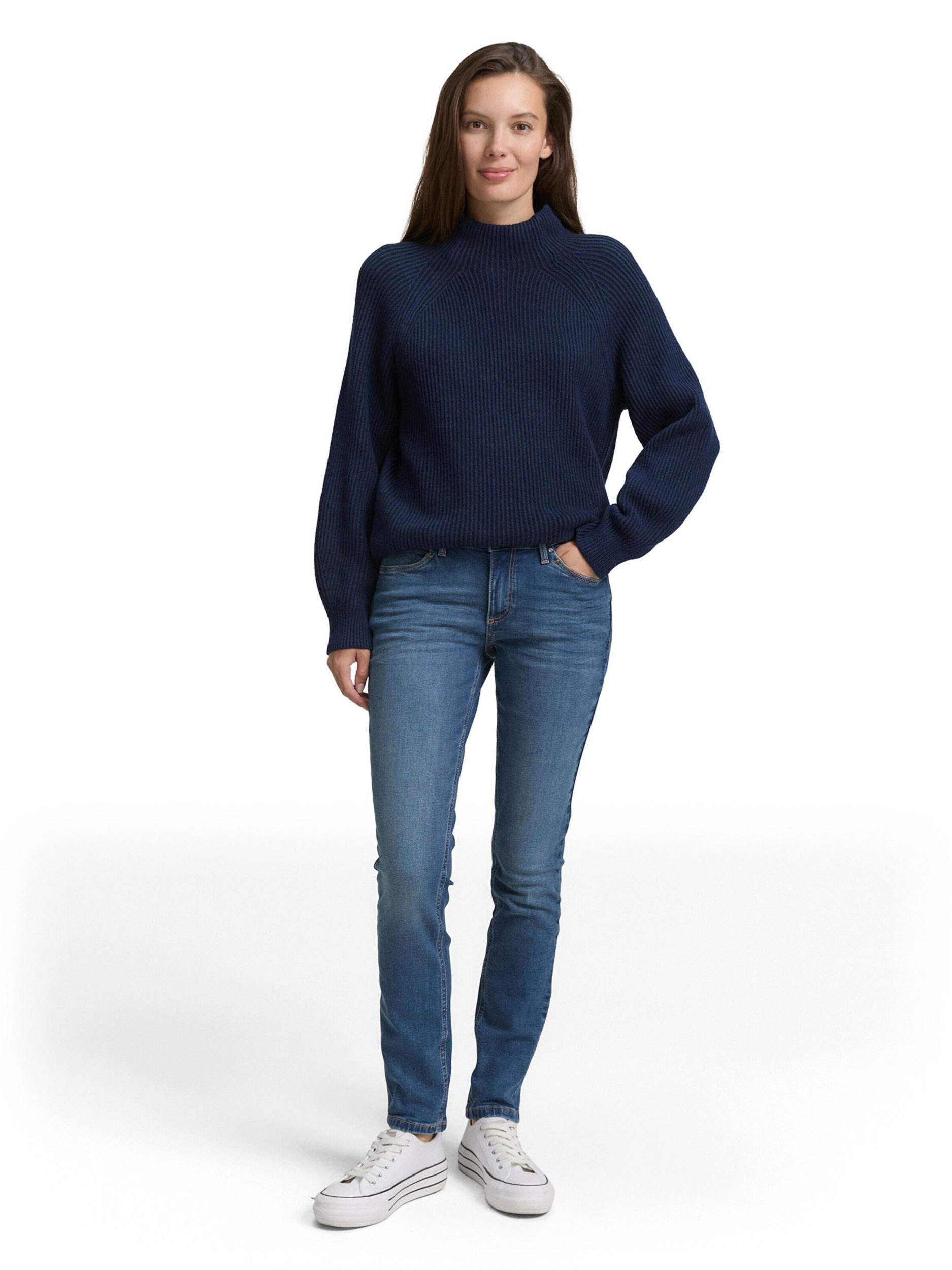 TOM TAILOR Pulóver tengerészkék