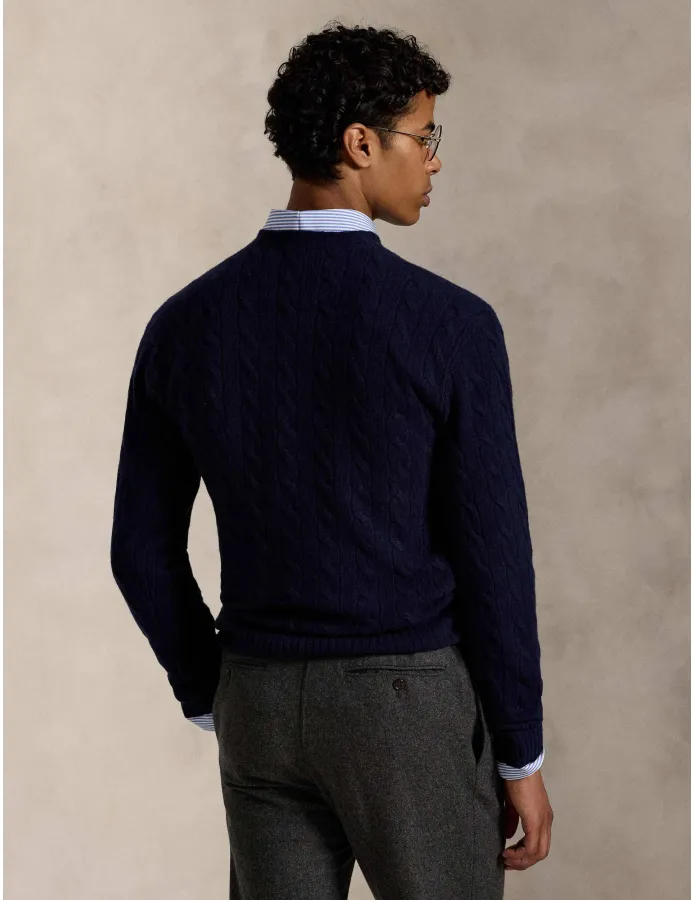 POLO RALPH LAUREN Gyapjú kötött pulóver | Slim Fit kasmír hozzáadásával