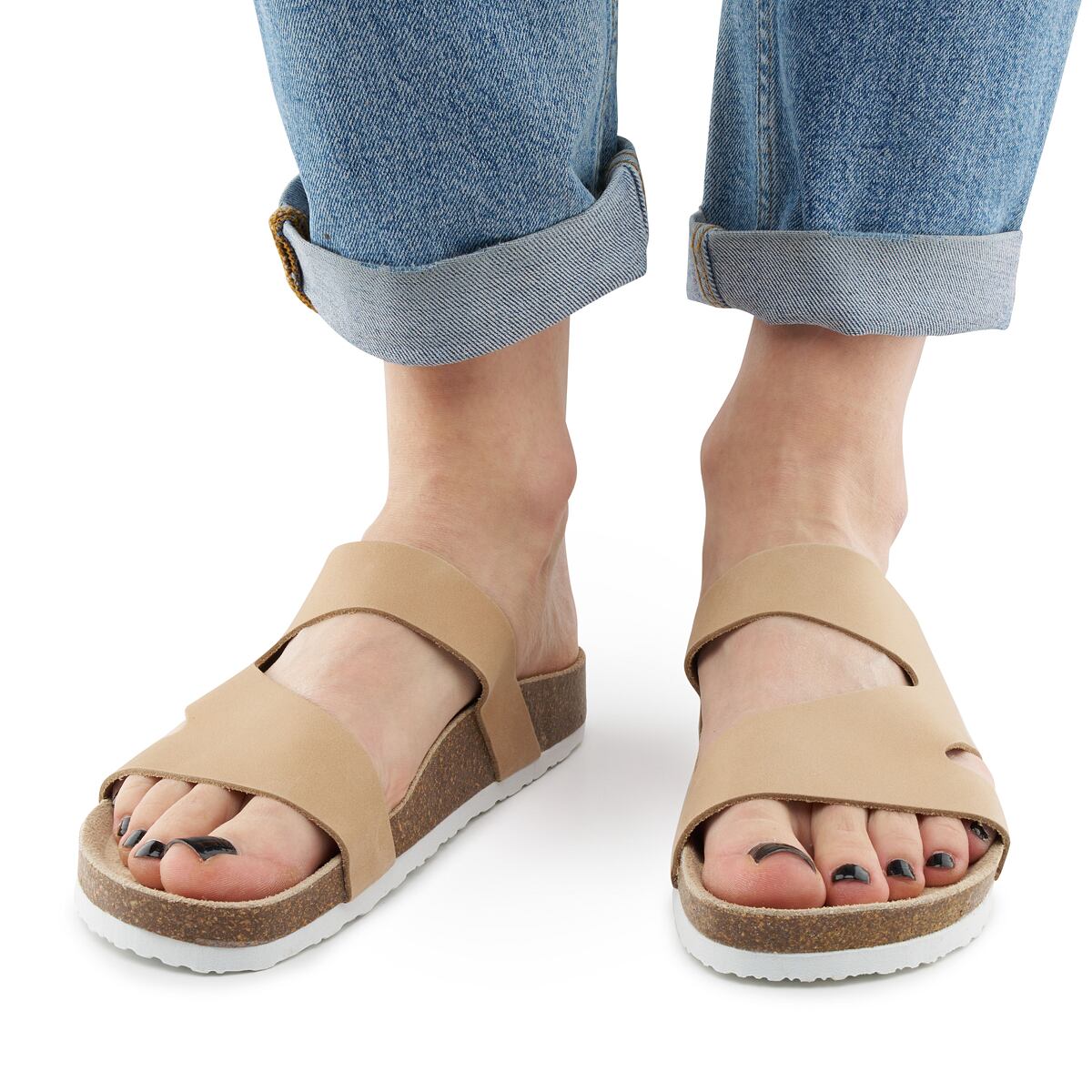 Vlnka Női anatómiai parafa papucs Lola, krém színű 2024-es modell felnőtt cipő