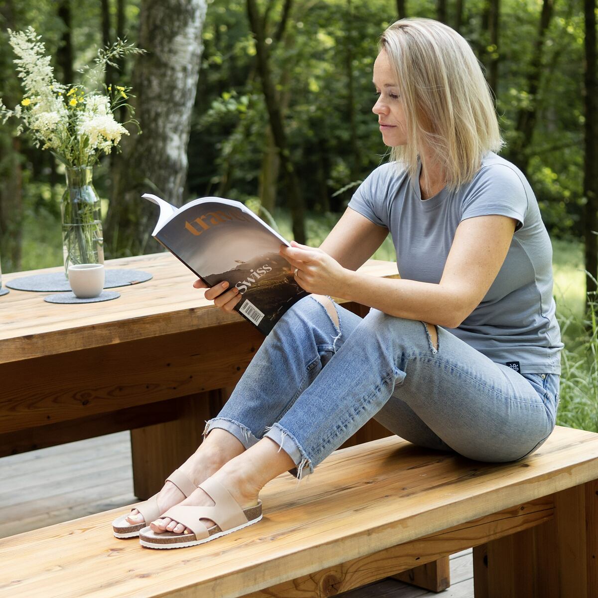 Vlnka Női anatómiai parafa papucs Lola, krém színű 2024-es modell felnőtt cipő