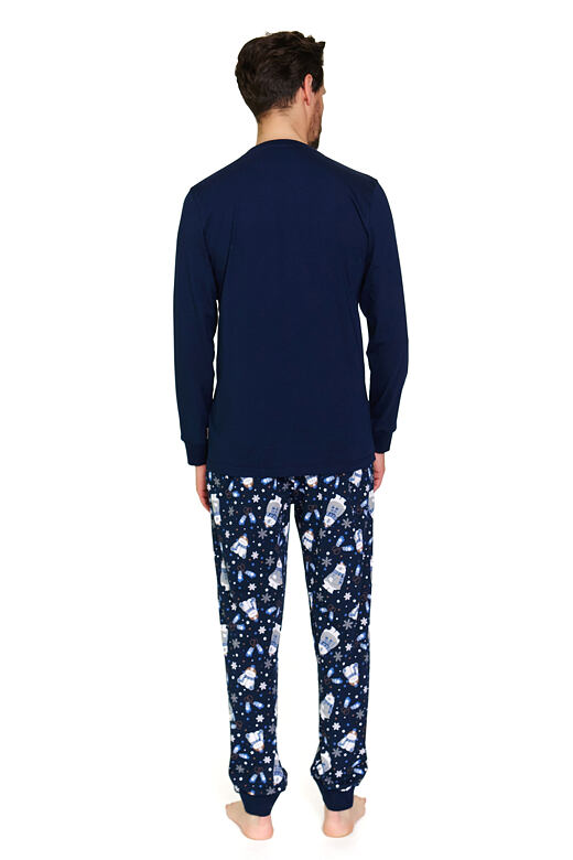 DN Nightwear Papa Bear férfi pizsama, sötétkék